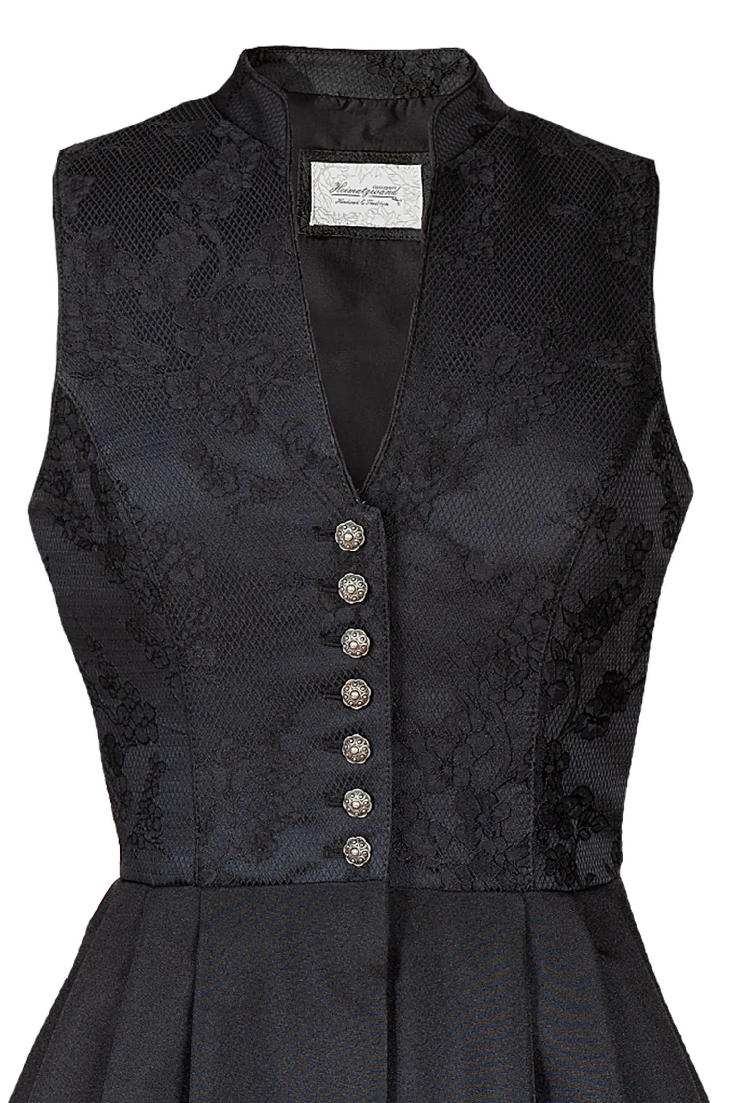 Dirndl Lauryin hochgeschlossen in schwarz