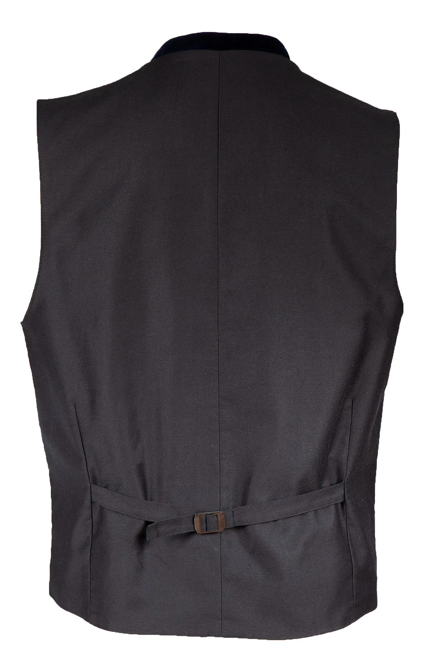 Trachtenweste Julian in dunkelblau - Rückansicht