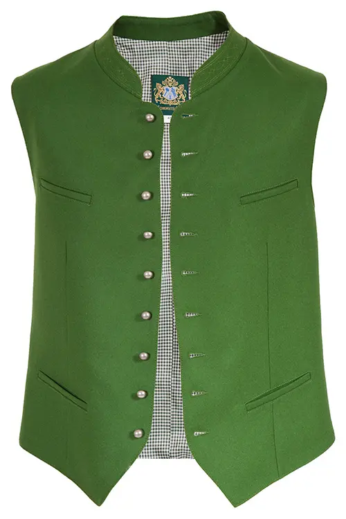 Trachtenweste Max aus Loden in apfelgrün 