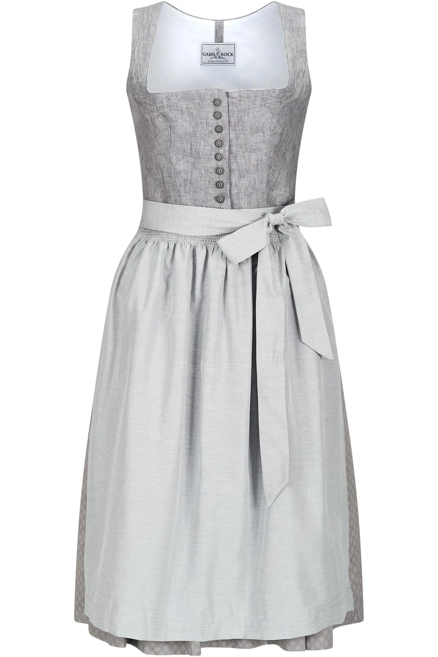 Gamsbock Dirndl Daria in silber