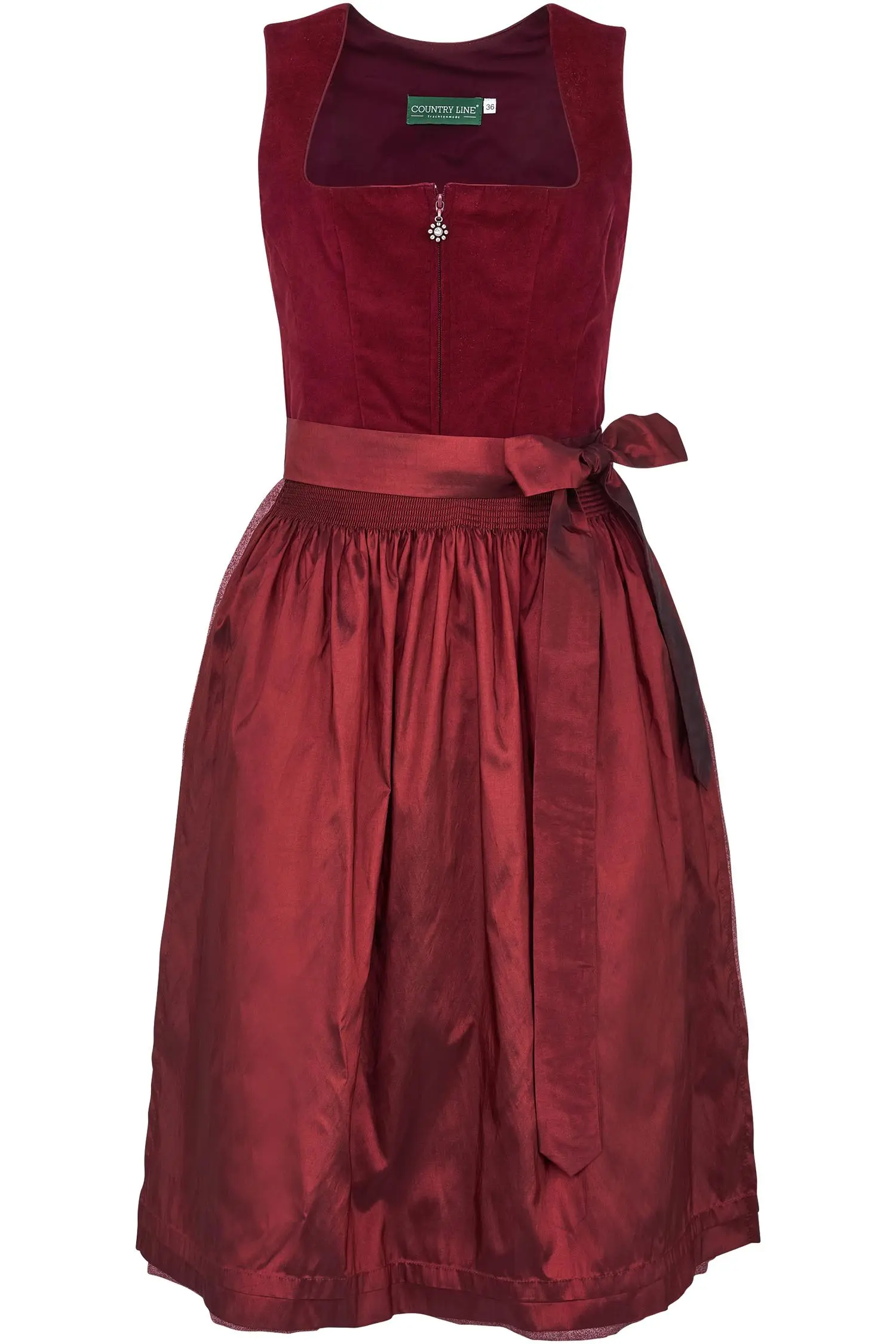 Dirndl von Country Line in Bordeaux Country Line Dirndl in Bordeaux