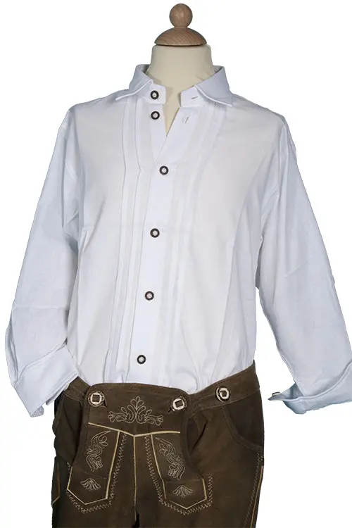 file_055a0025e92176 Kinder Trachtenhemd weiß mit Biesen trage