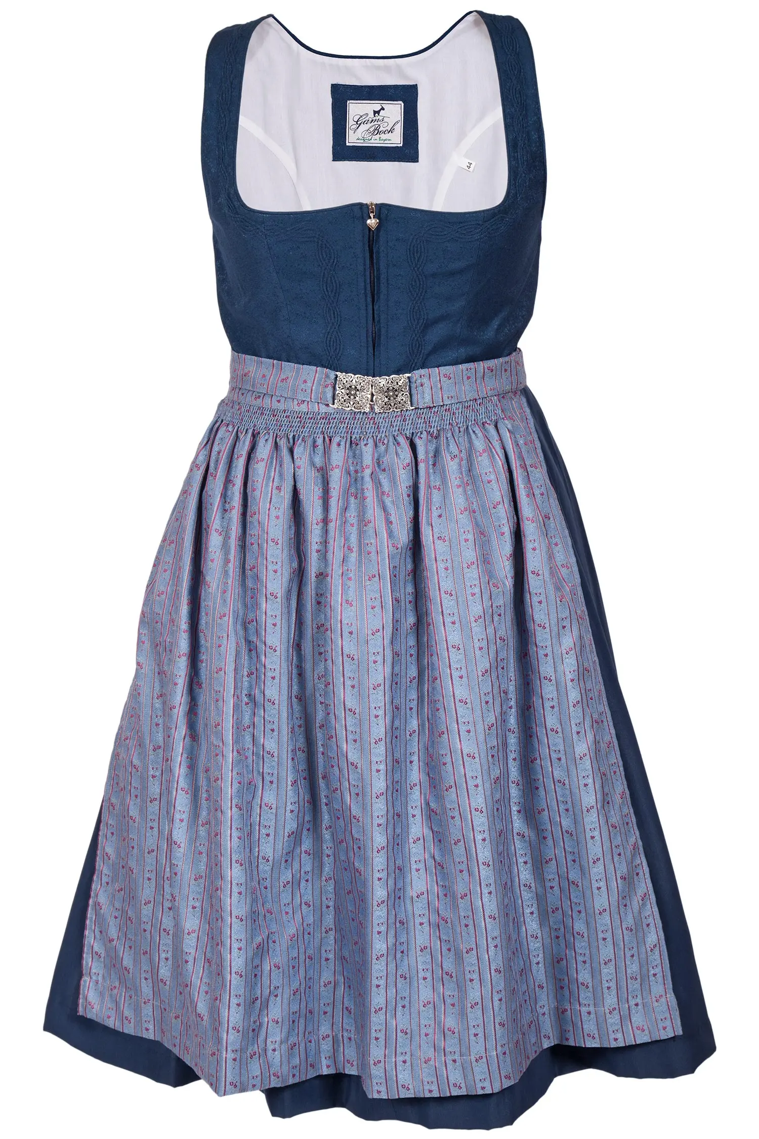 Midi Dirndl traditionell in dunkelblau bis Gr. XXL XXL