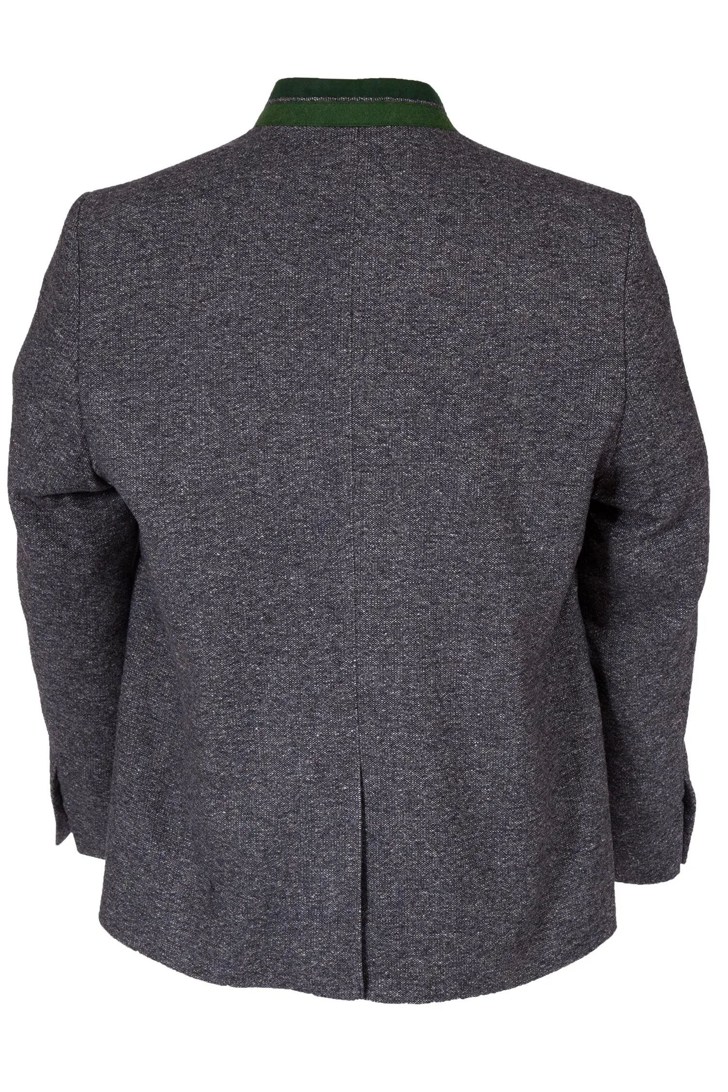 Herren Trachtenjanker Salz&Pfeffer & grün hinten