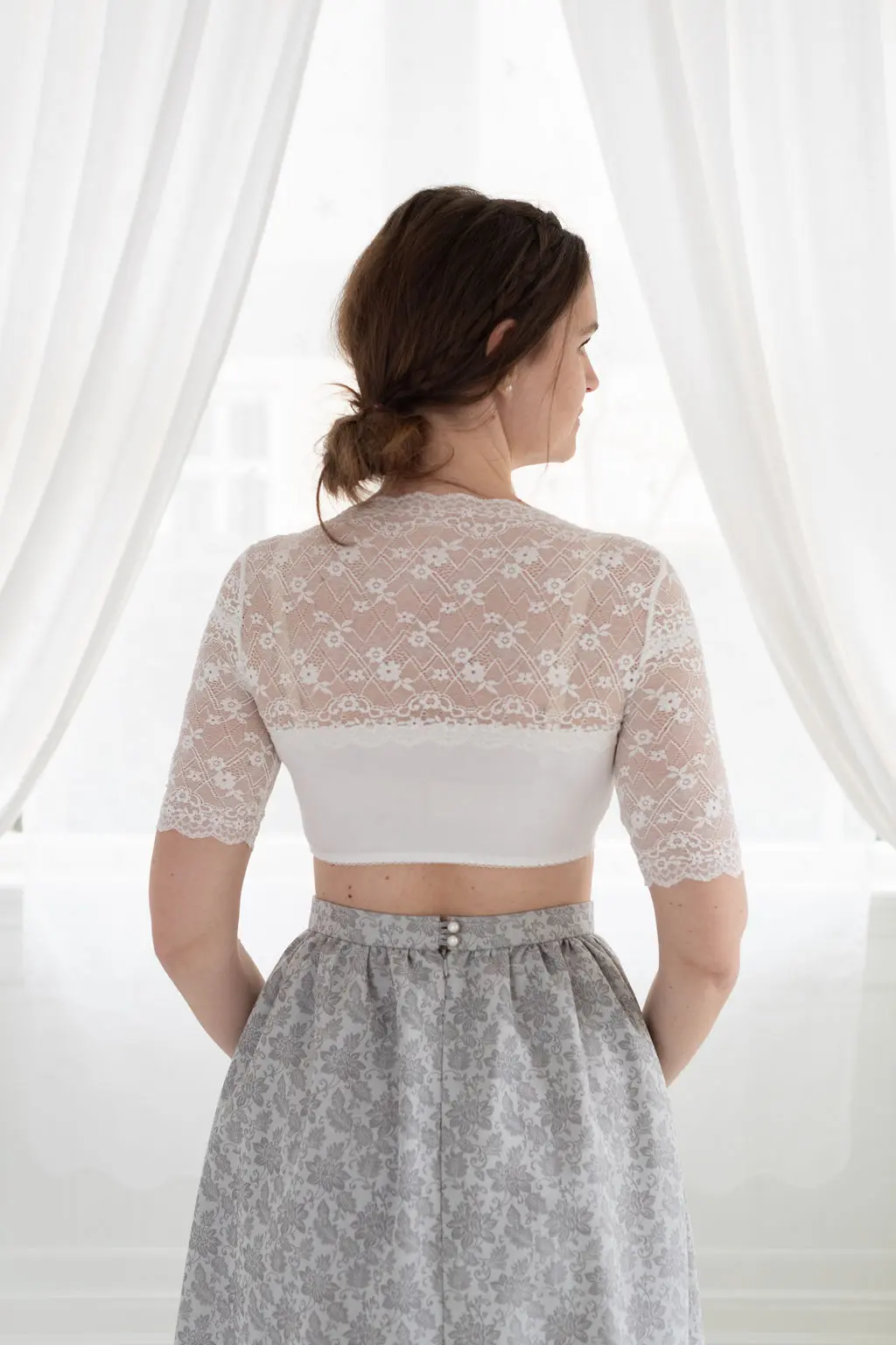 Dirndlbluse weiß My Choice