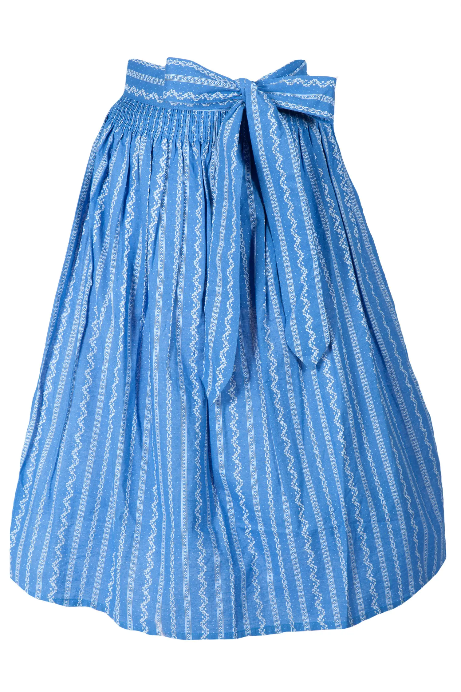3137-0059-BL523-05-b6797b Dirndlschürze in blau 70 cm