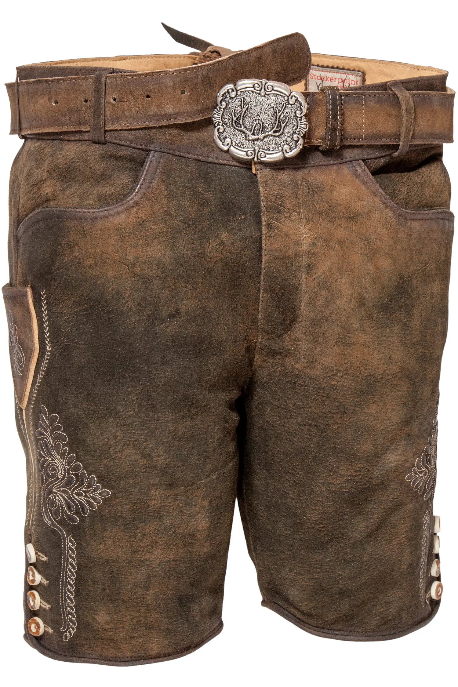 Kurze Lederhose Tracht Corbi in bison