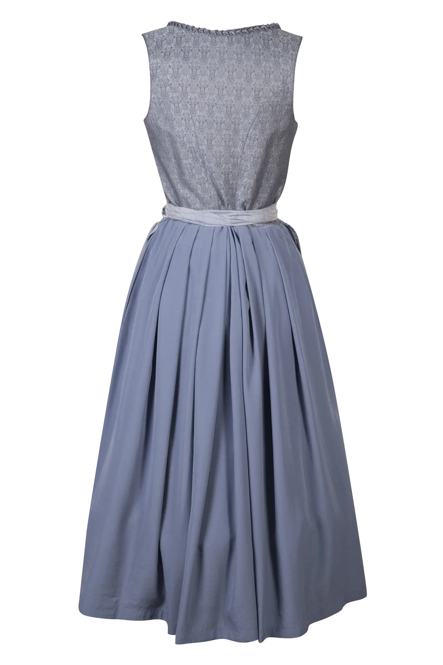 Dirndl von Gamsbock in Blau Rückansicht