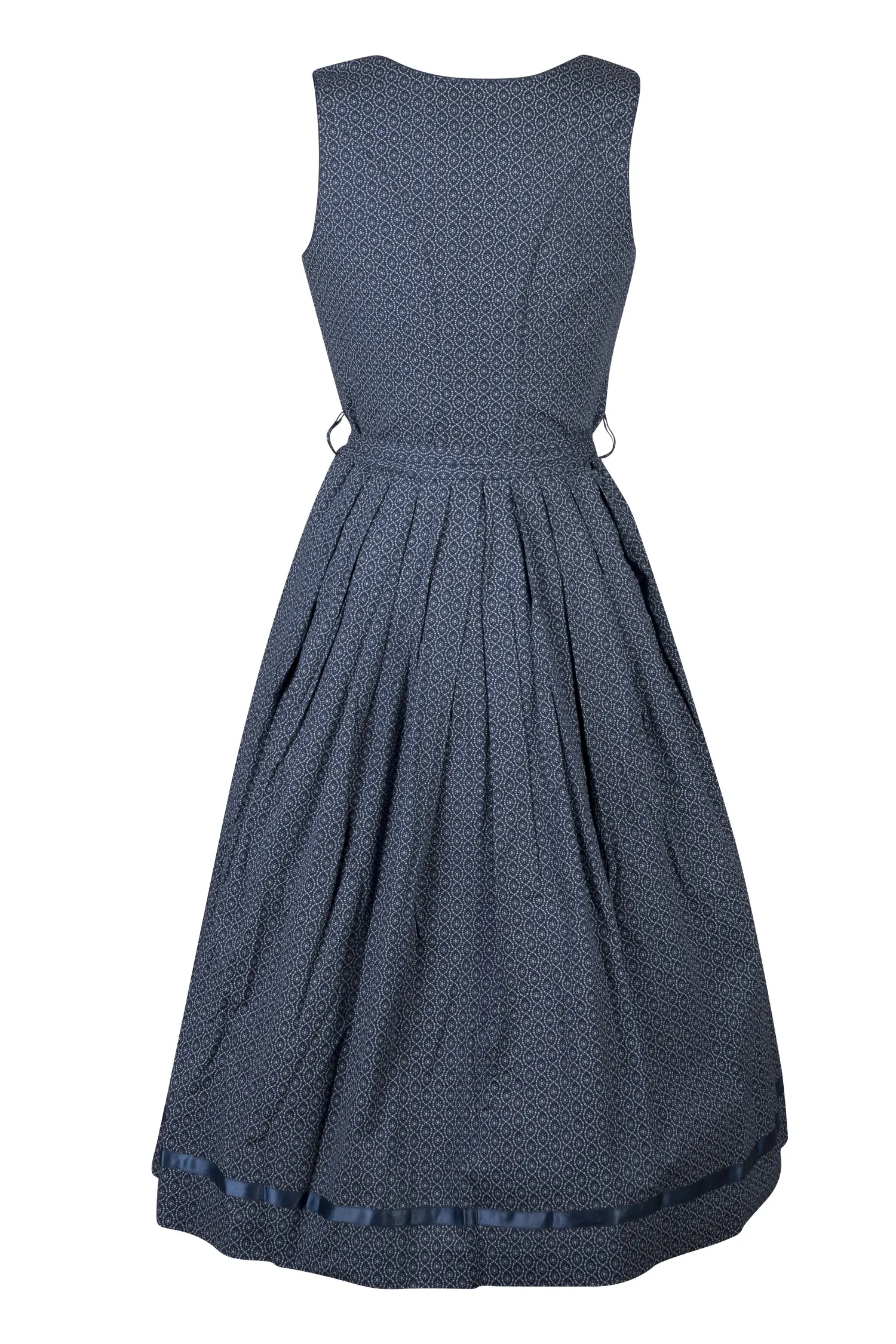 3091-1523-bl7-24-02-2204491 Dirndl in Blau von Fuchs Rückansicht