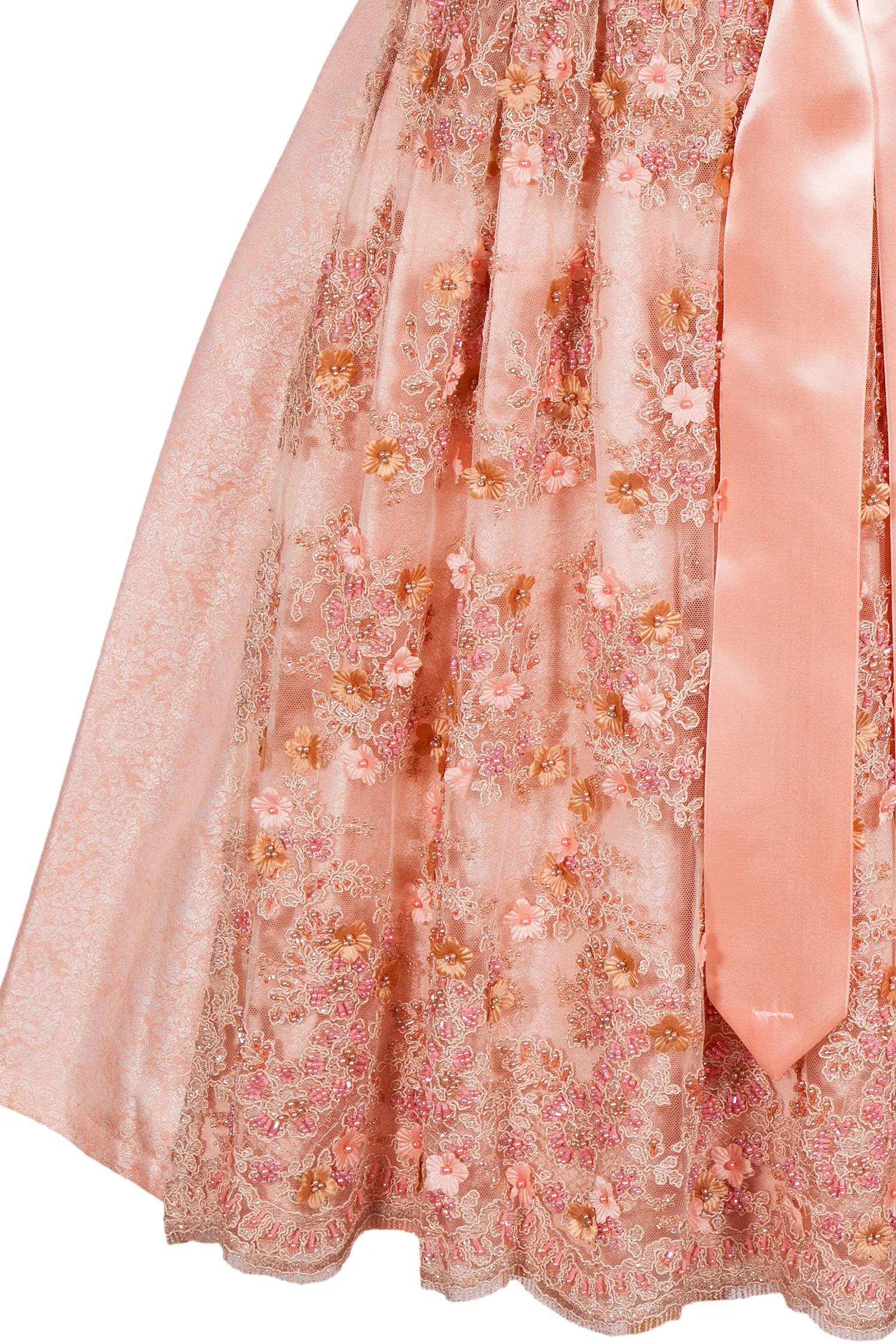 tramontana-fest-dirndl-rosa-3098-0246-ro3-20-05d-9432-d Midi Dirndl festlich in rosa mit Spitzenschürze Detail