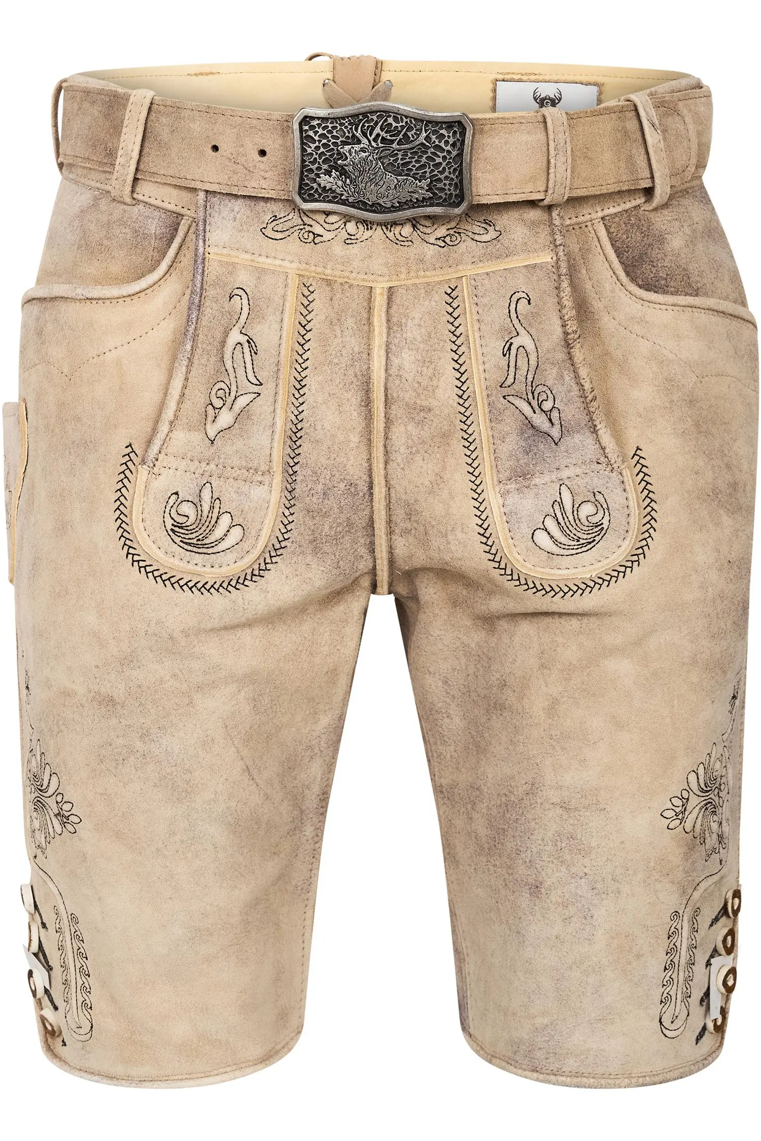 Lederhose Arno von Gweih & Silk in Hellbraun Lederhose Arno in Hellbraun