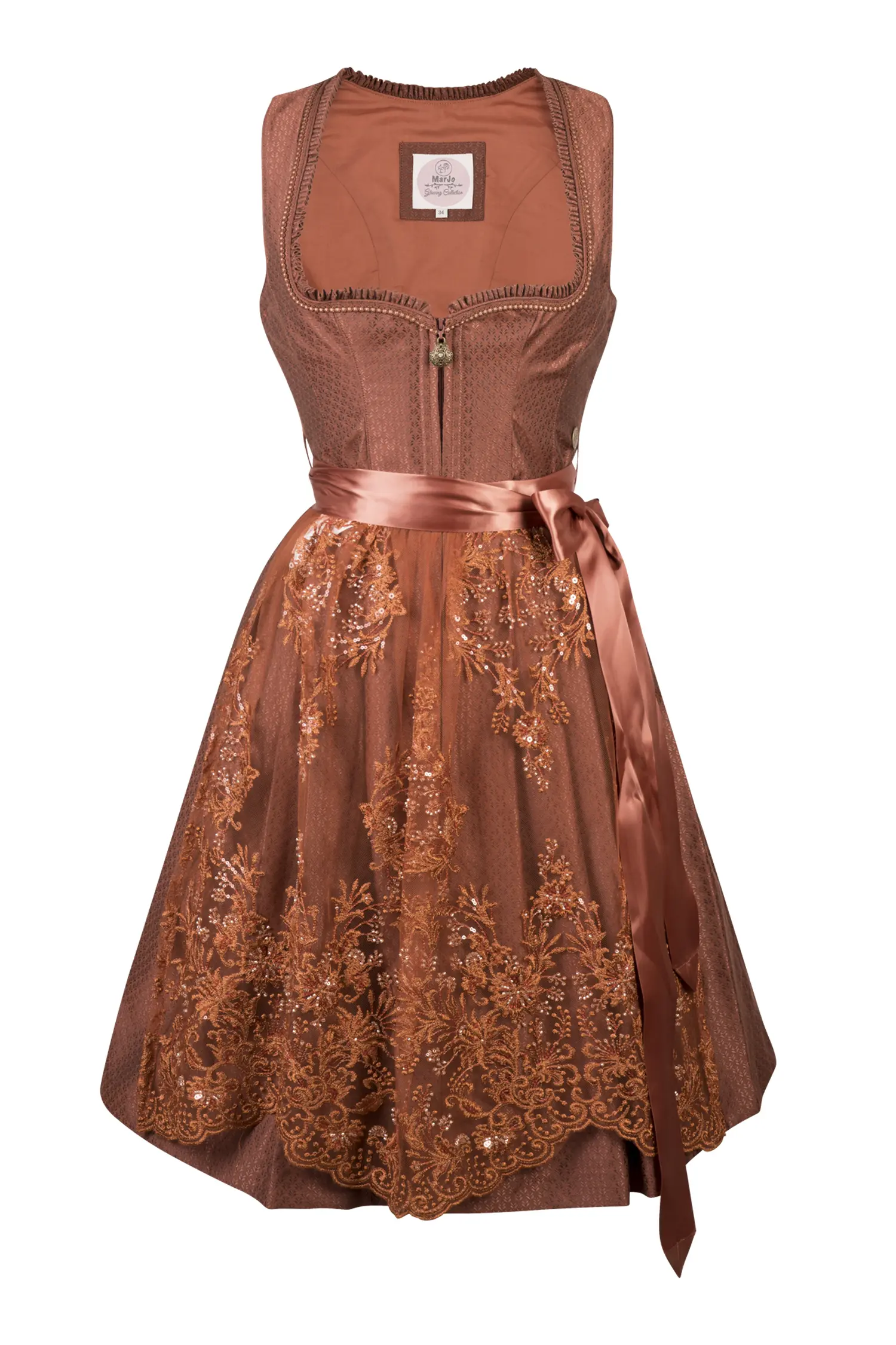 Dirndl Thiersheim in Rostfarben 