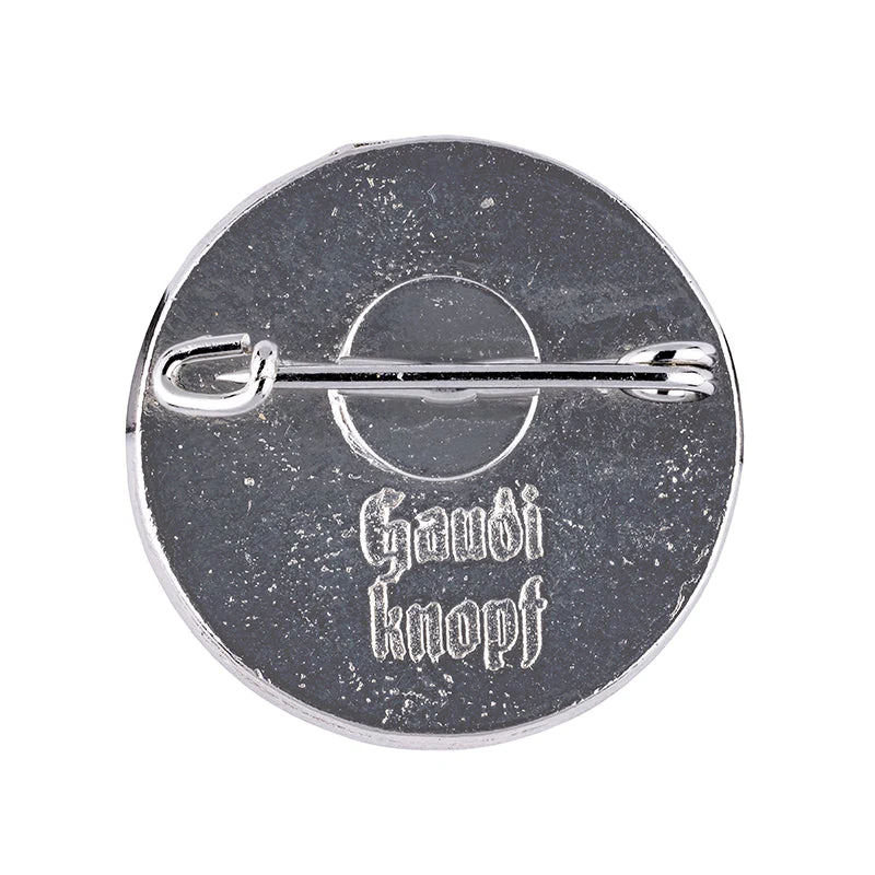 Rückseite Gaudiknopf Schlicht Rund