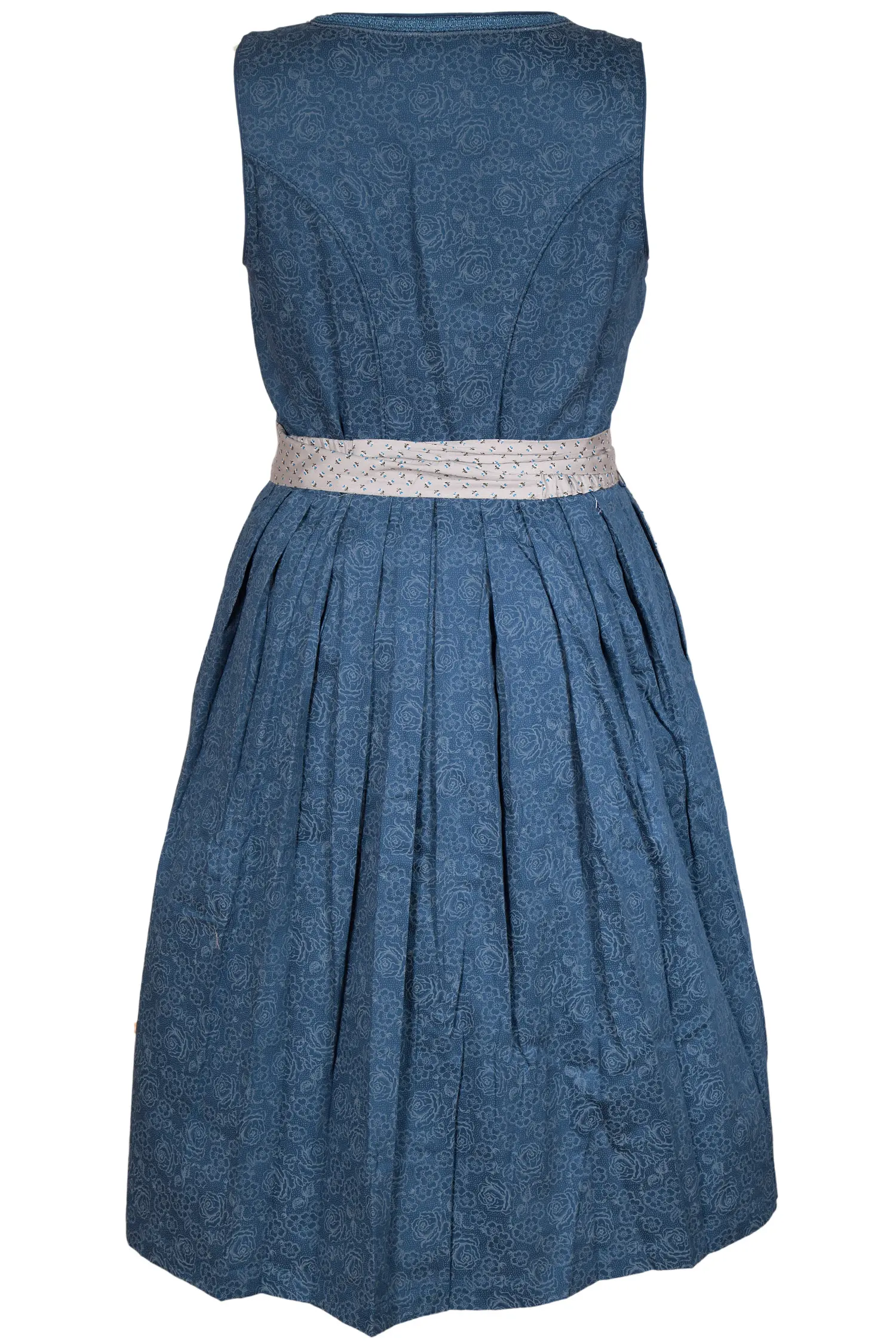 3091-1431-bl8-20-08f-xl-3534-c Midi Dirndl in dunkelblau mit grauer Schürze XXL hinten