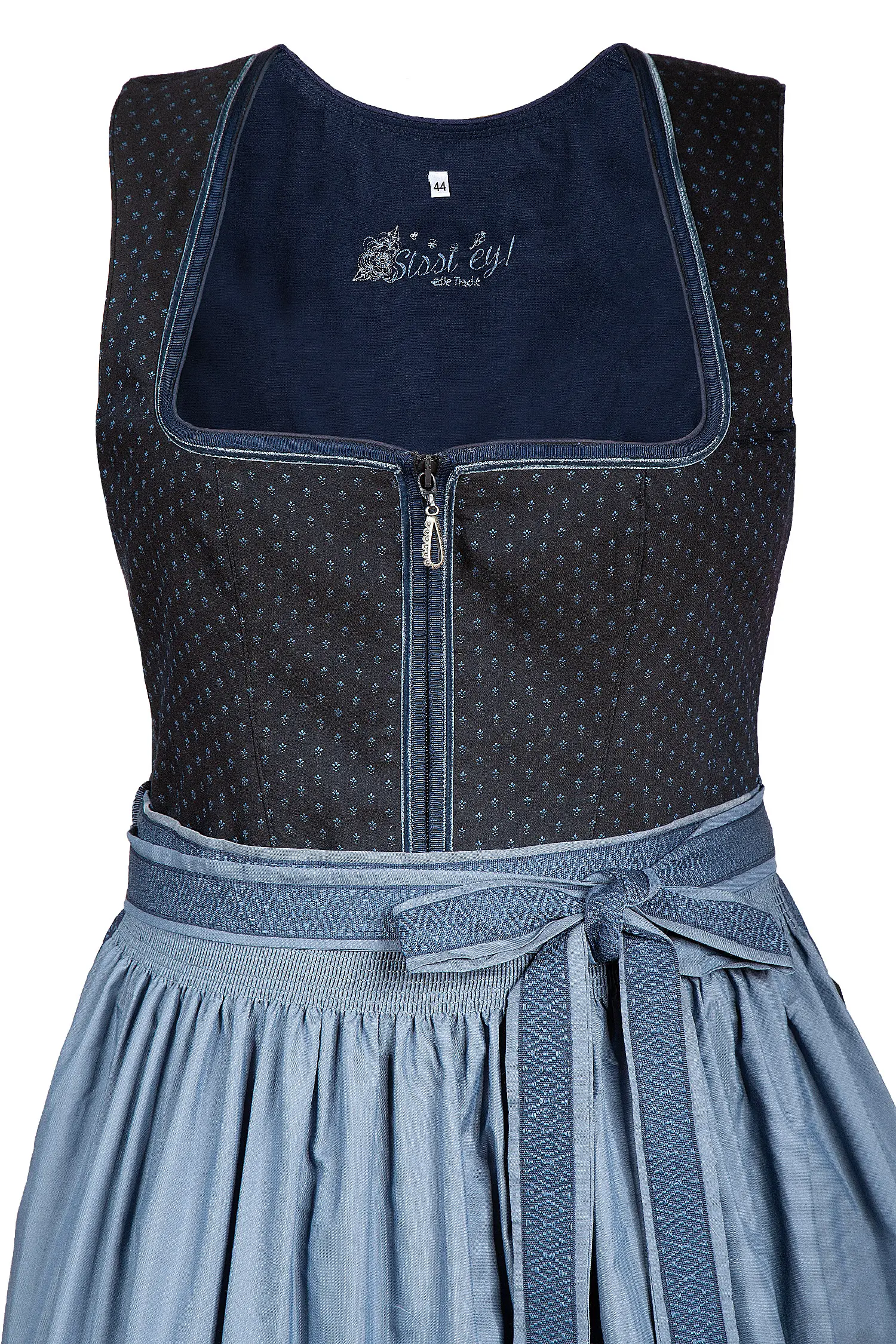 3097-1701-bl8-22-07b-1197 Sissi ey! Dirndl in dunkelblau - XXL