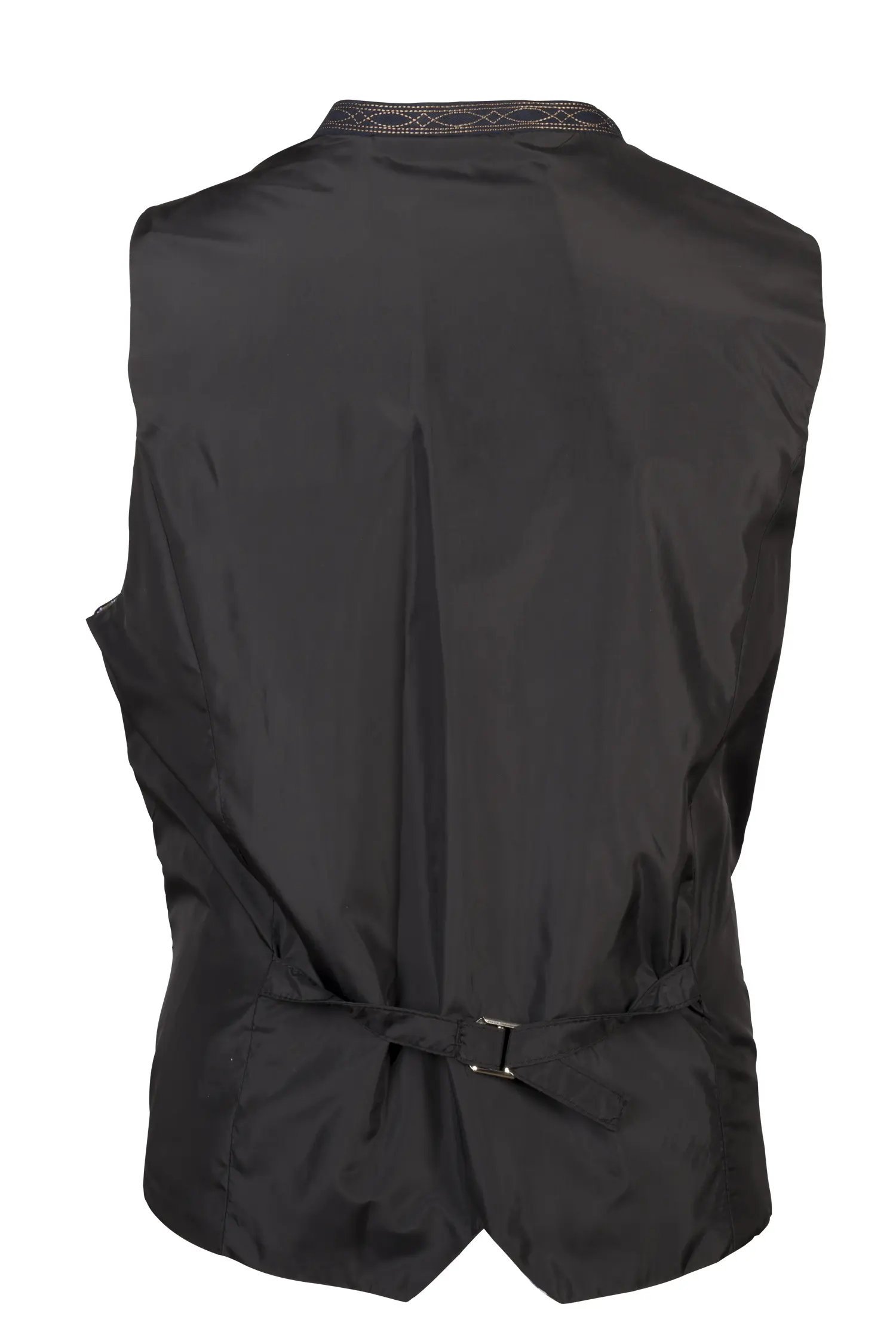 Gipfelstürmer Trachtenweste in Blau Rückansicht