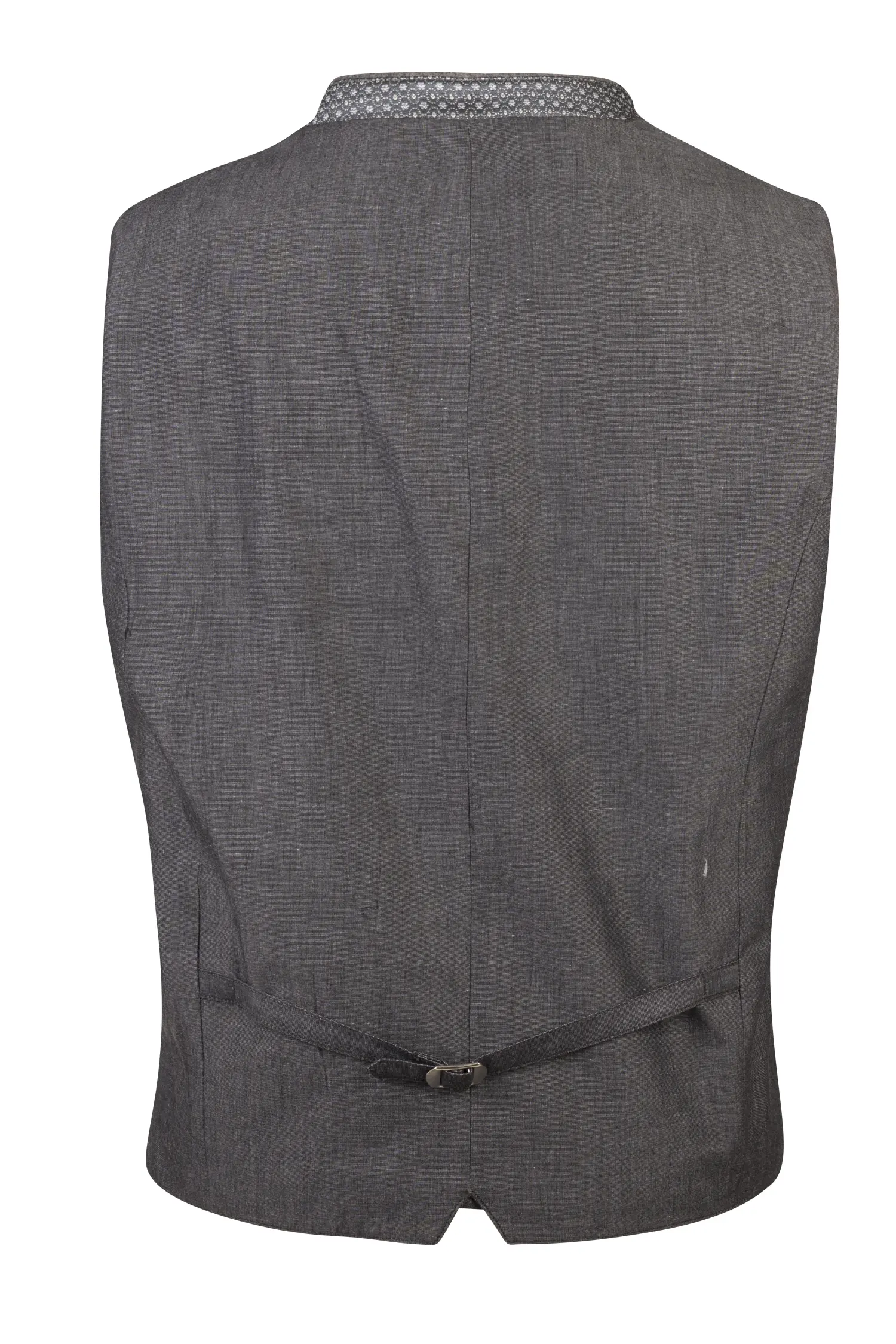 Trachtenweste in Grau Rückansicht