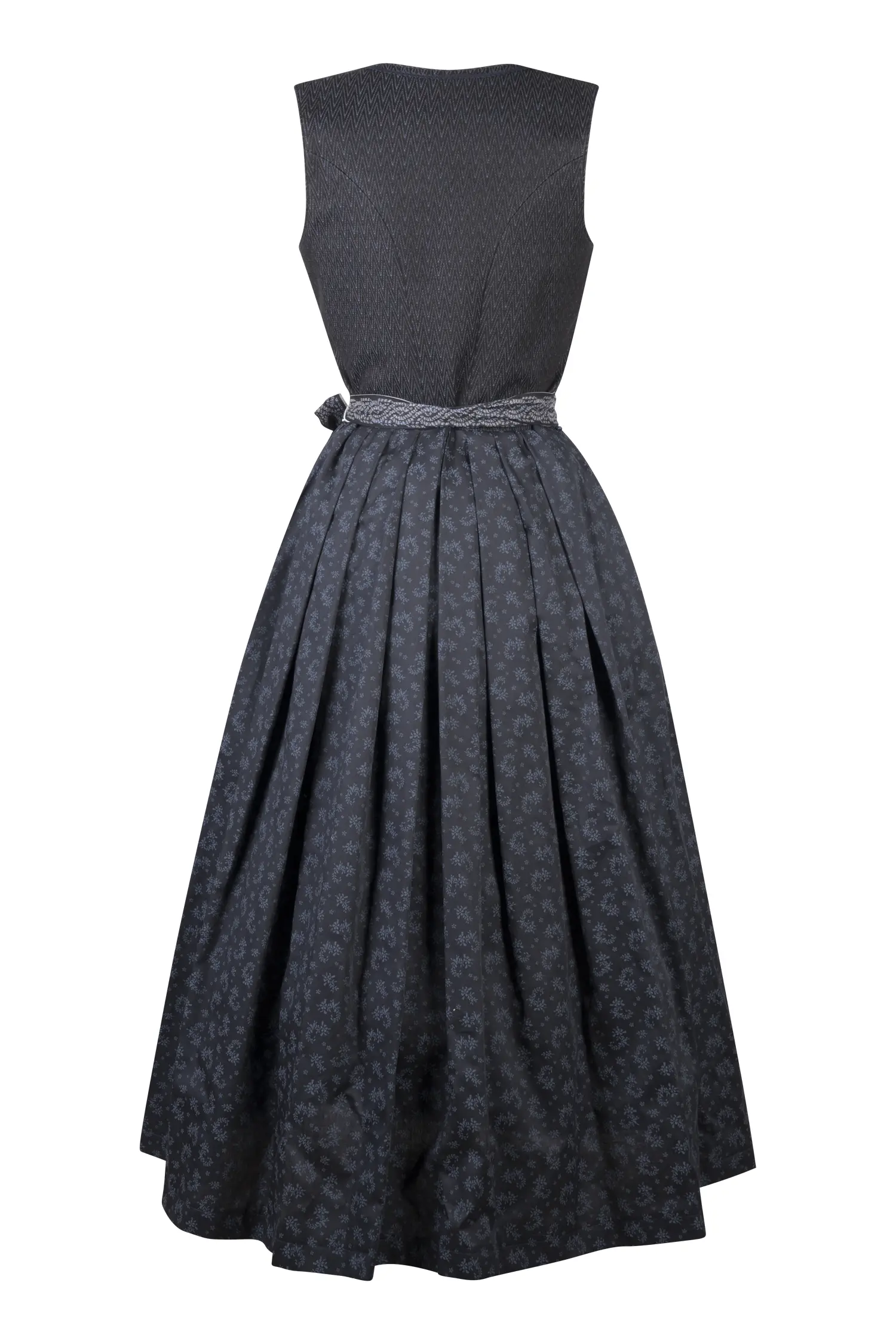 3043-0169-bl9-24-05-2704958 Gamsbock Dirndl in Marine Blau Rückansicht