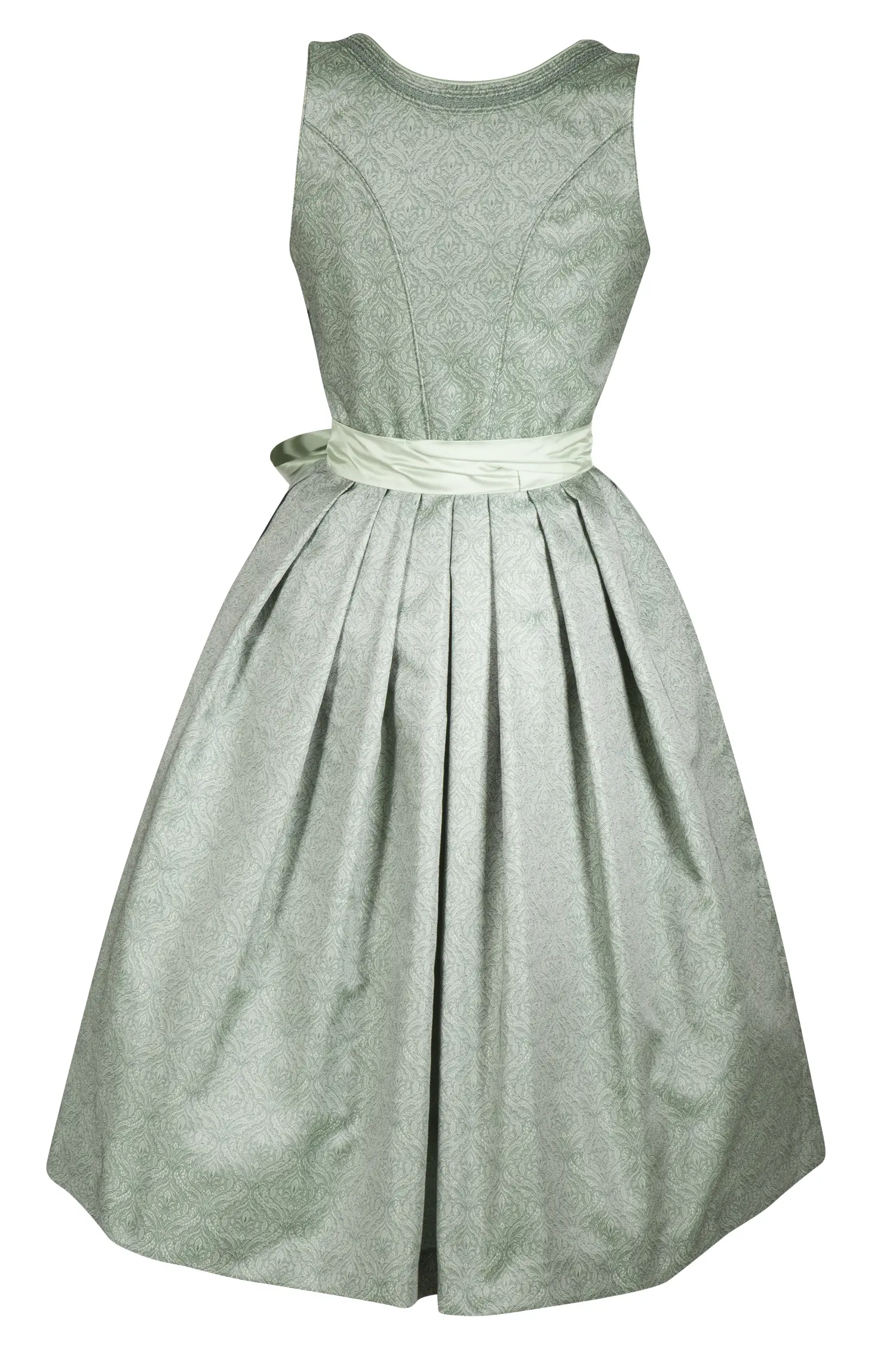 Dirndl Loni von Wenger in mint / salbei - Detail Rückansicht