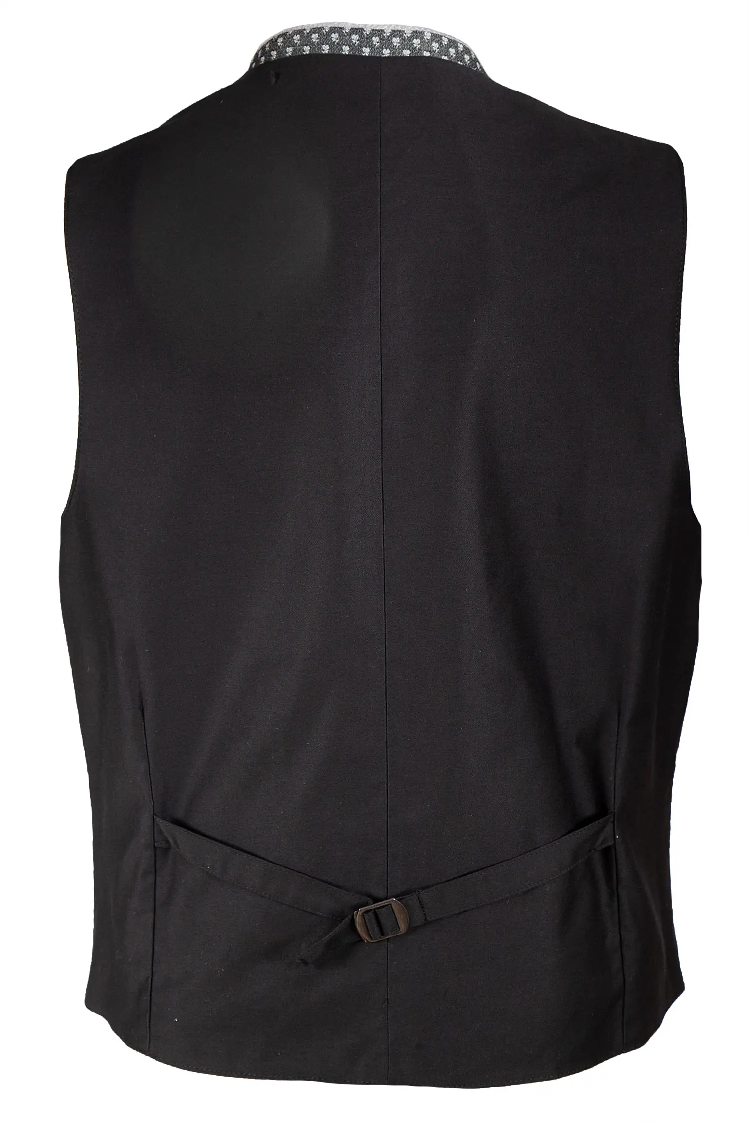 1345-0198-GR8-23-04b-5588b Trachtenweste Erik in grau / schwarz von Hammerschmid - Rückansicht