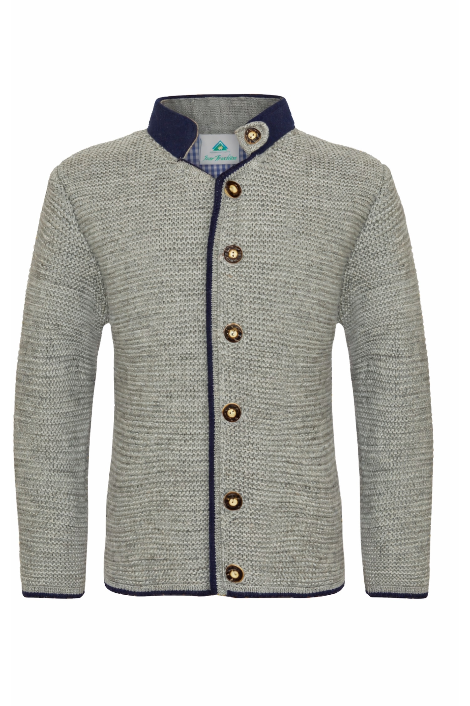 Isar-Trachten Strickjacke in Grau 