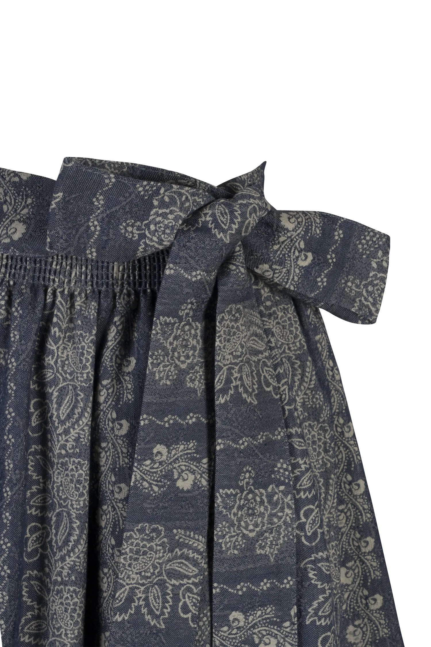 Dirndlschürze dunkelblau 70 cm - Detail