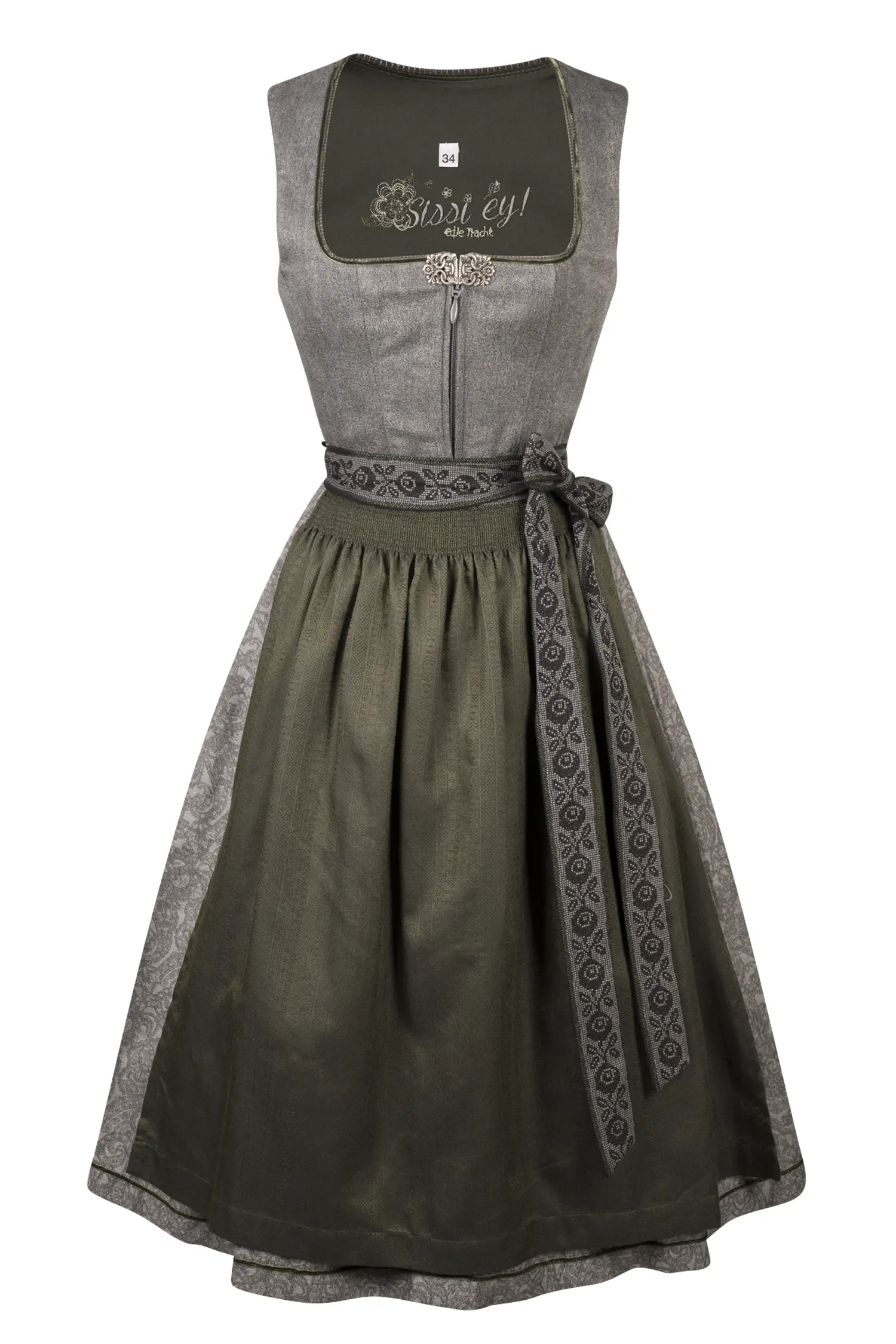 Designer Dirndl von Sissi Ey! Grau