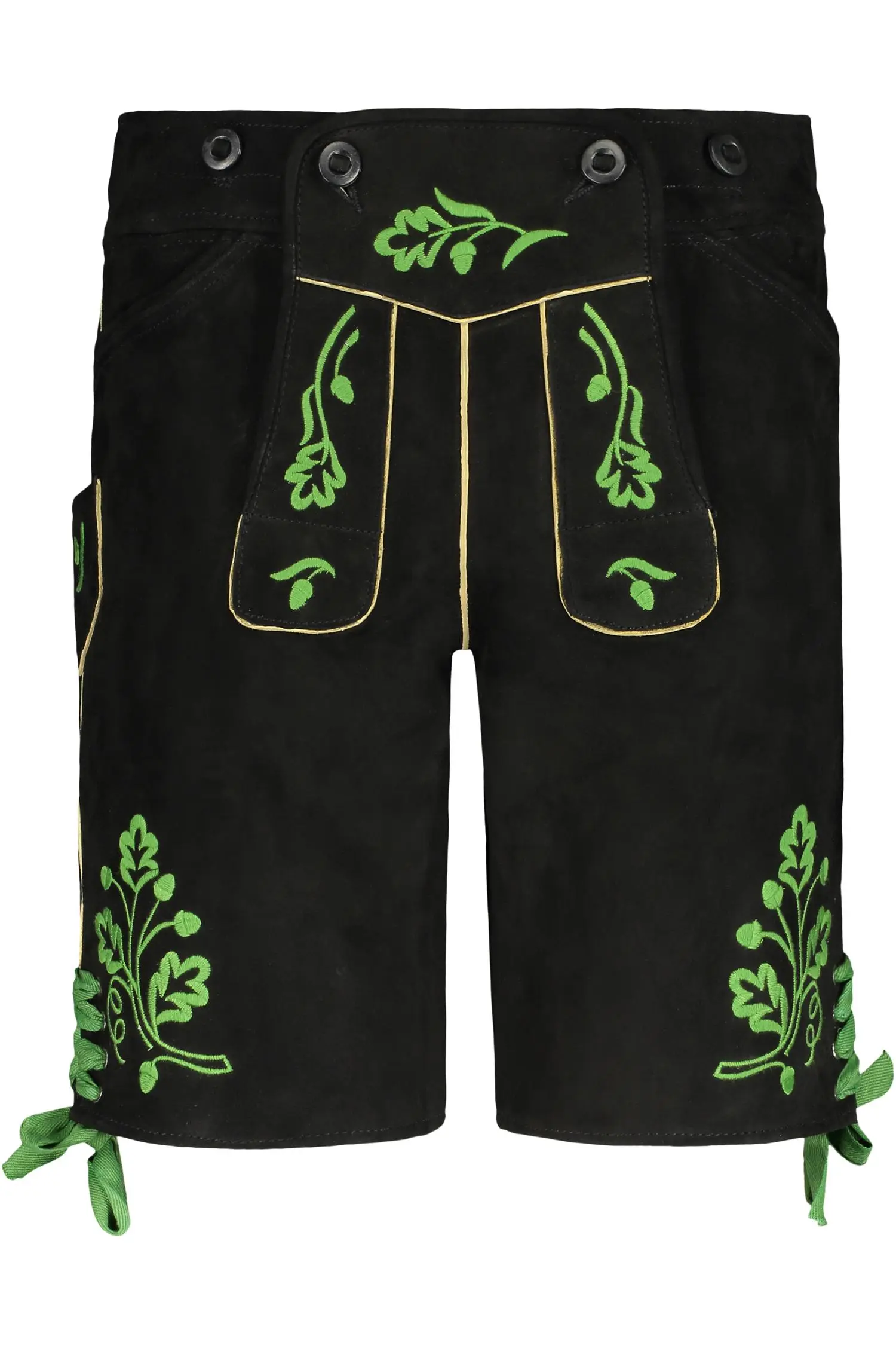 Lederhose Allgäu von Gweih & Silk in Schwarz Lederhose Allgäu von Gweih & Silk in Schwarz