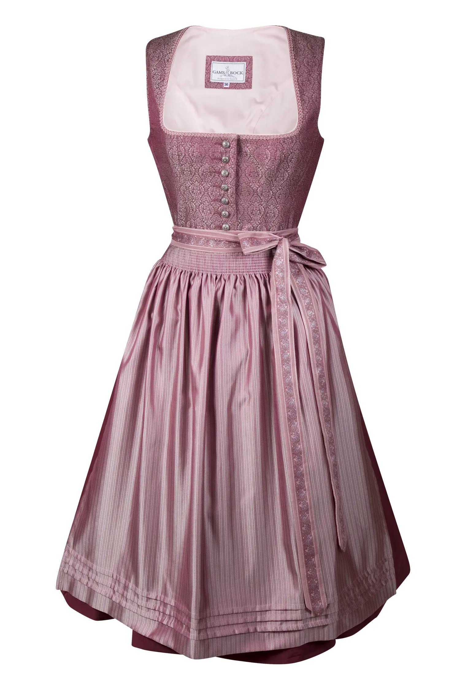 3043-0157-rt8-23-11-290001 Dirndl in festlichem Bordeaux mit Jacquardmieder