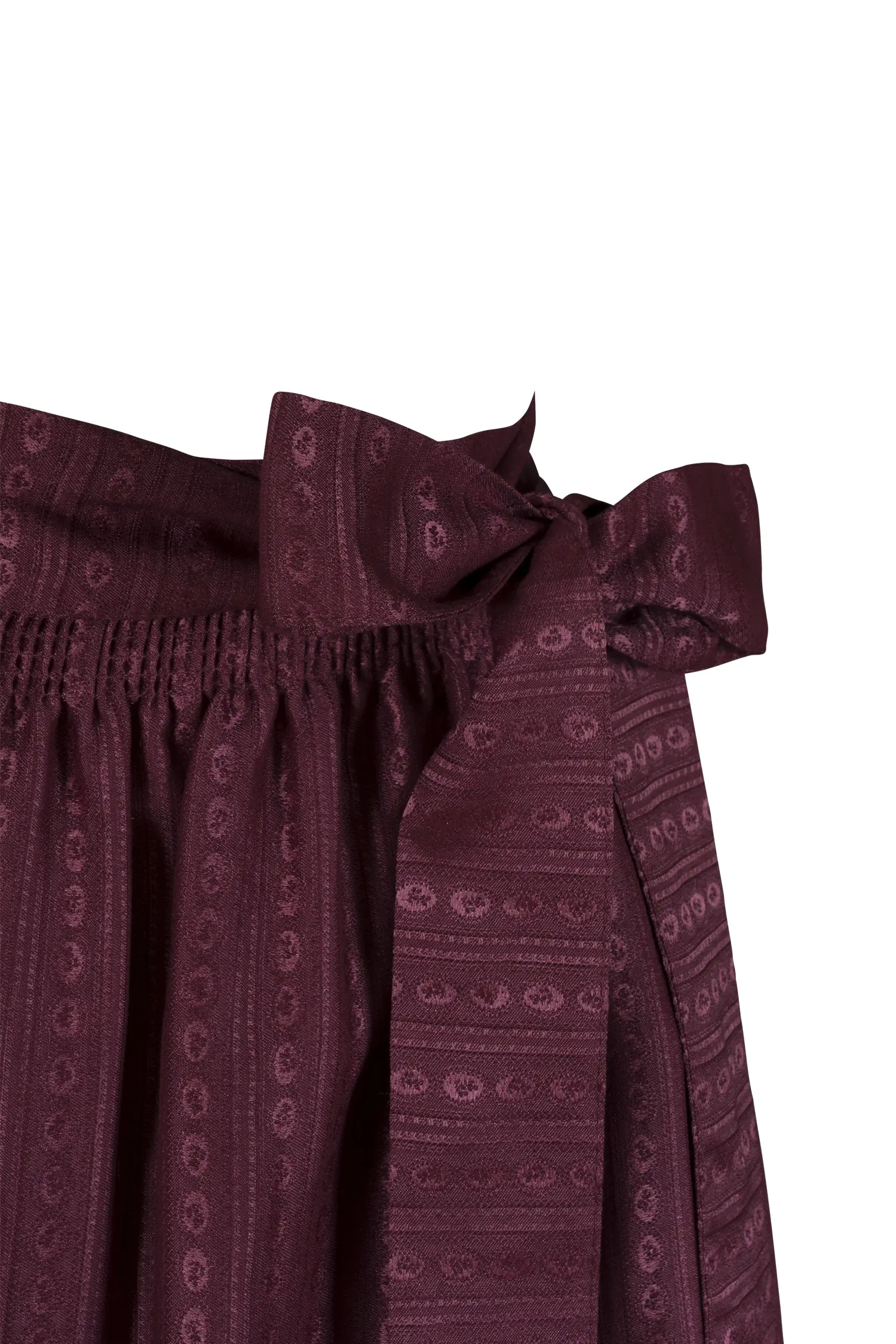 3139-0090-ro7-24-01-1103827 Dirndlschürze in beere schimmernd 70 cm - Detail