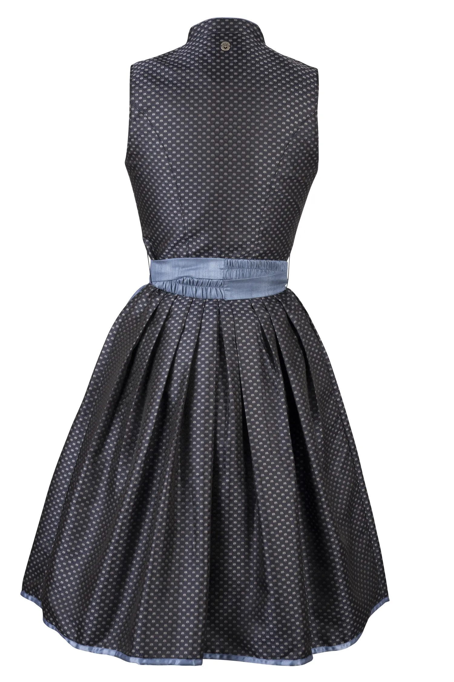 Dirndl Dragee in Blau Rückansicht