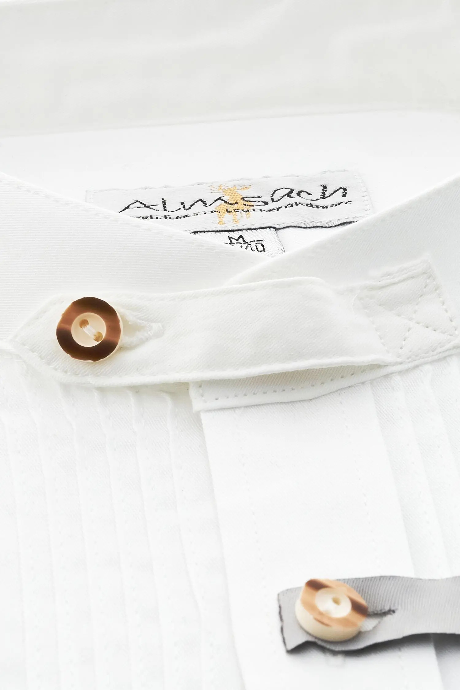 Weißes Biesenhemd von Almsach