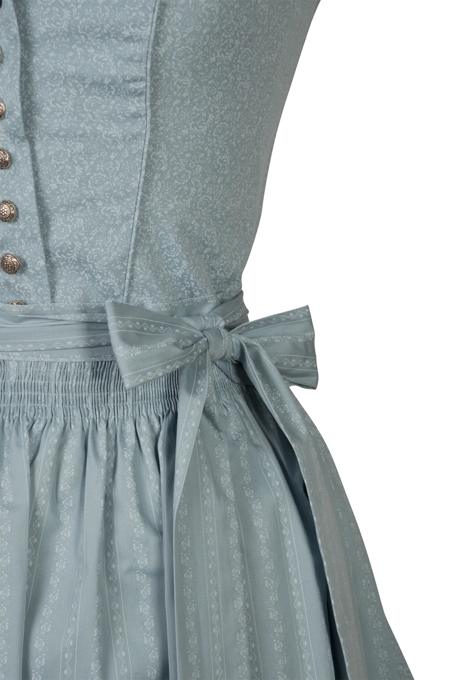 3091-1550-bl3-24-02-0604258 Dirndl Ida in hellem türkisblau - Detail Mieder