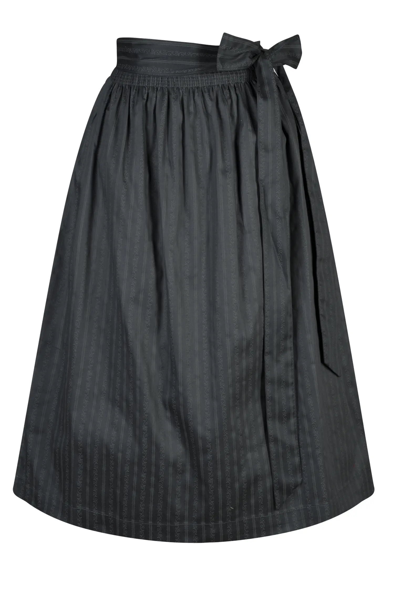 Dirndlschürze in anthrazit 70 cm