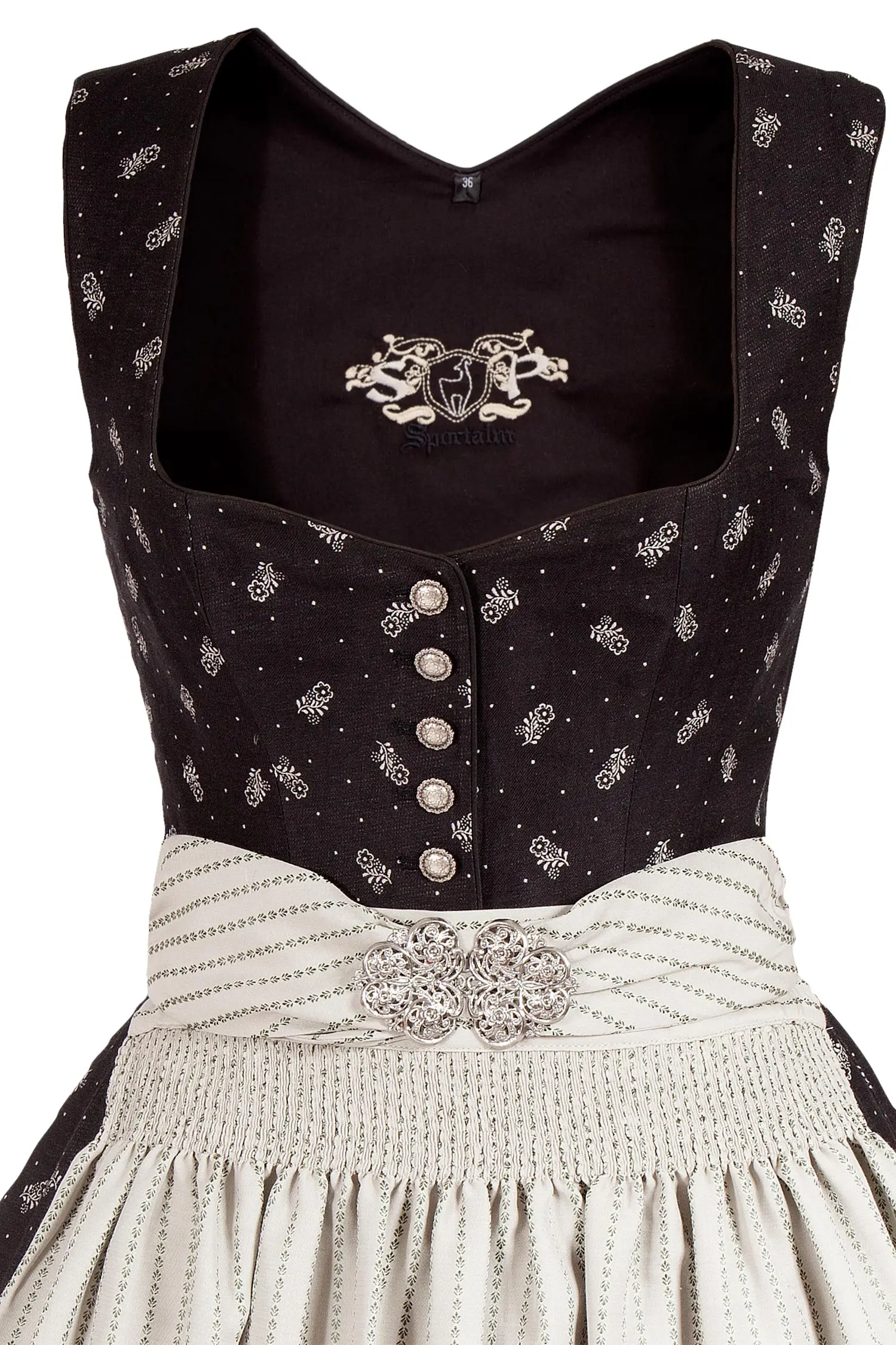 sportalm-dirndl-sekirn-schwarz-seide-3099-0195-999-18-08g-9988-b Sportalm Dirndl aus schwarzer Seide mit zwei Schürzen Mieder