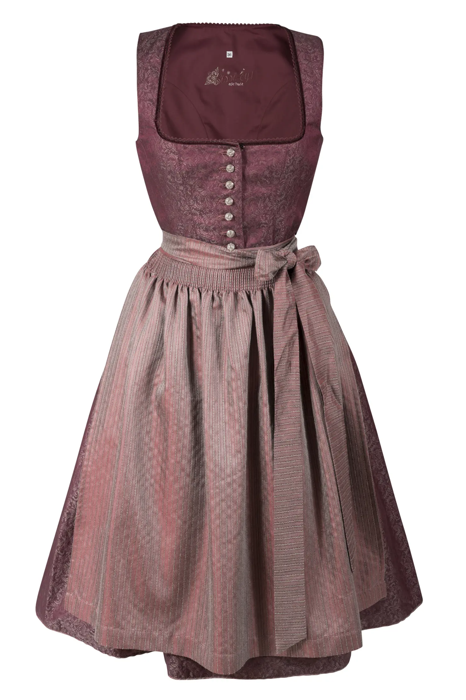 Exclusives Dirndl in bordeaux