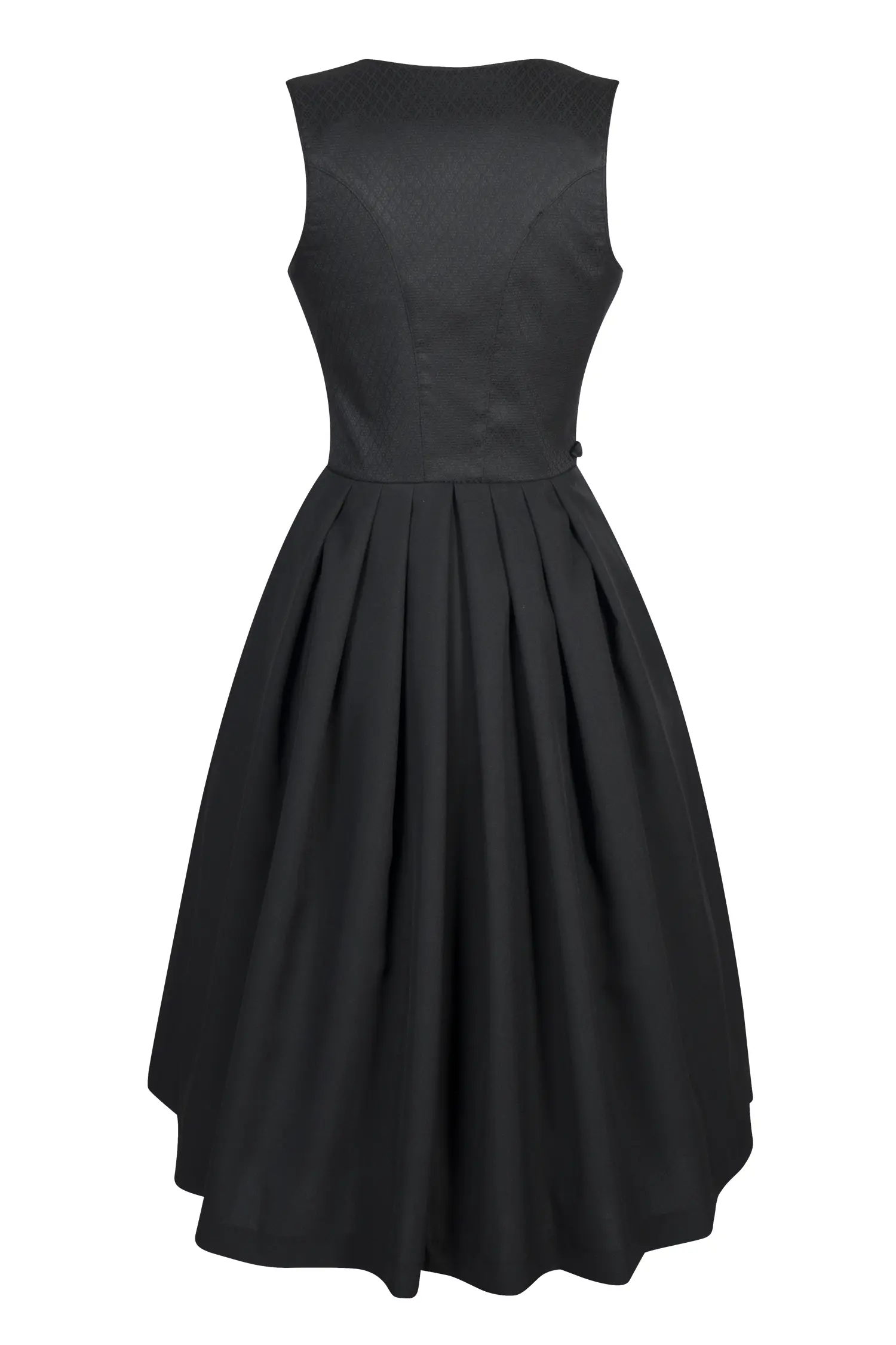 Gastrodirndl in schwarz mit Stretch - Rückansicht