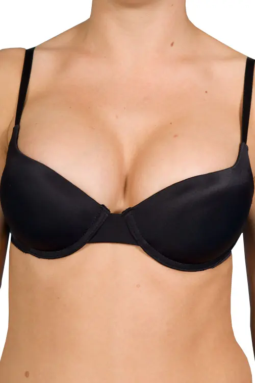 Dirndl Bh in schwarz als Push-up Bh für das Dirndl Dekolleté front