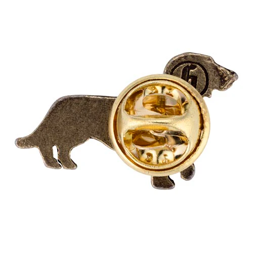 Altmessing Dackel Pin von Gaudiknopf