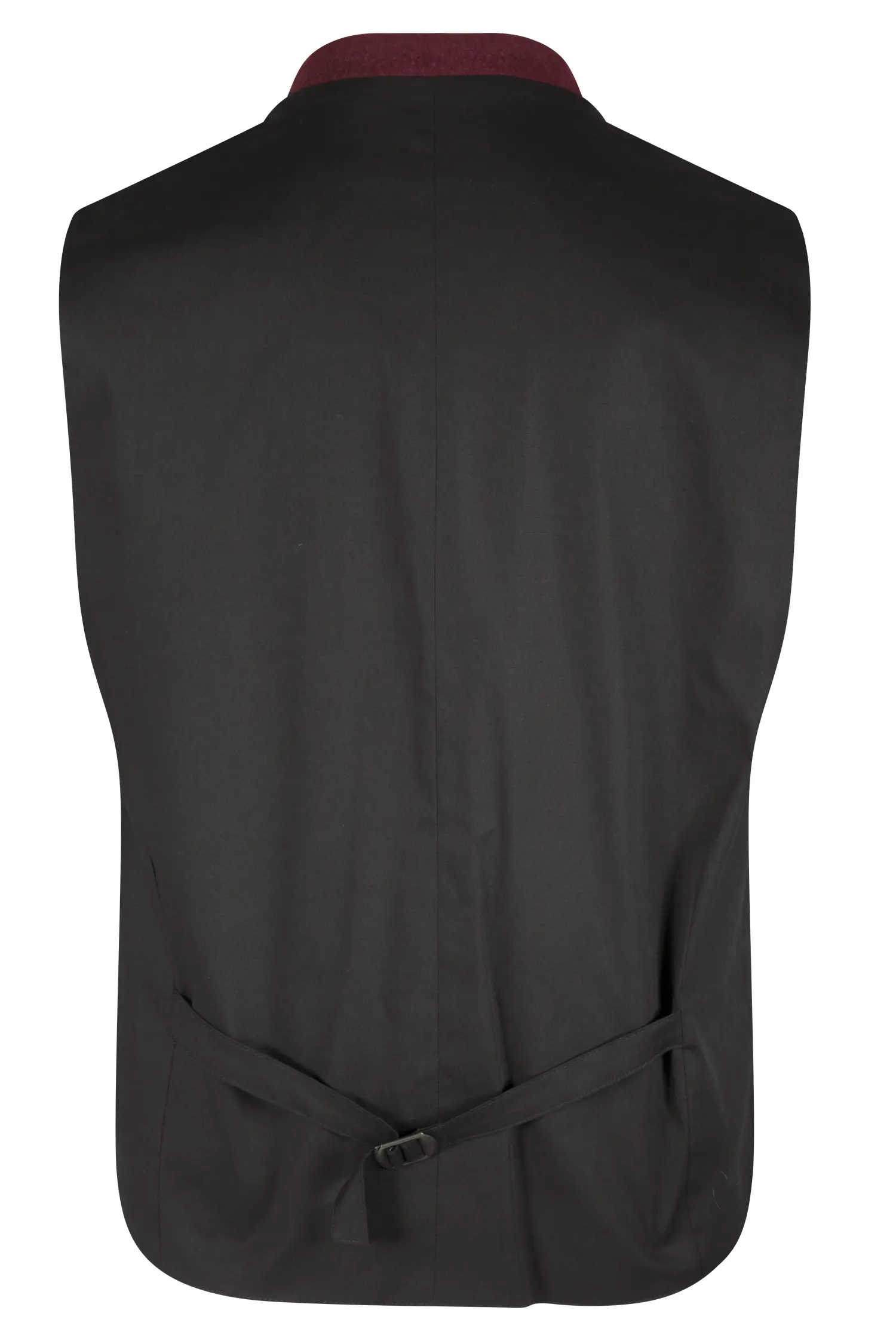 Trachtenweste in weinrot von Gamsbock - Rückansicht