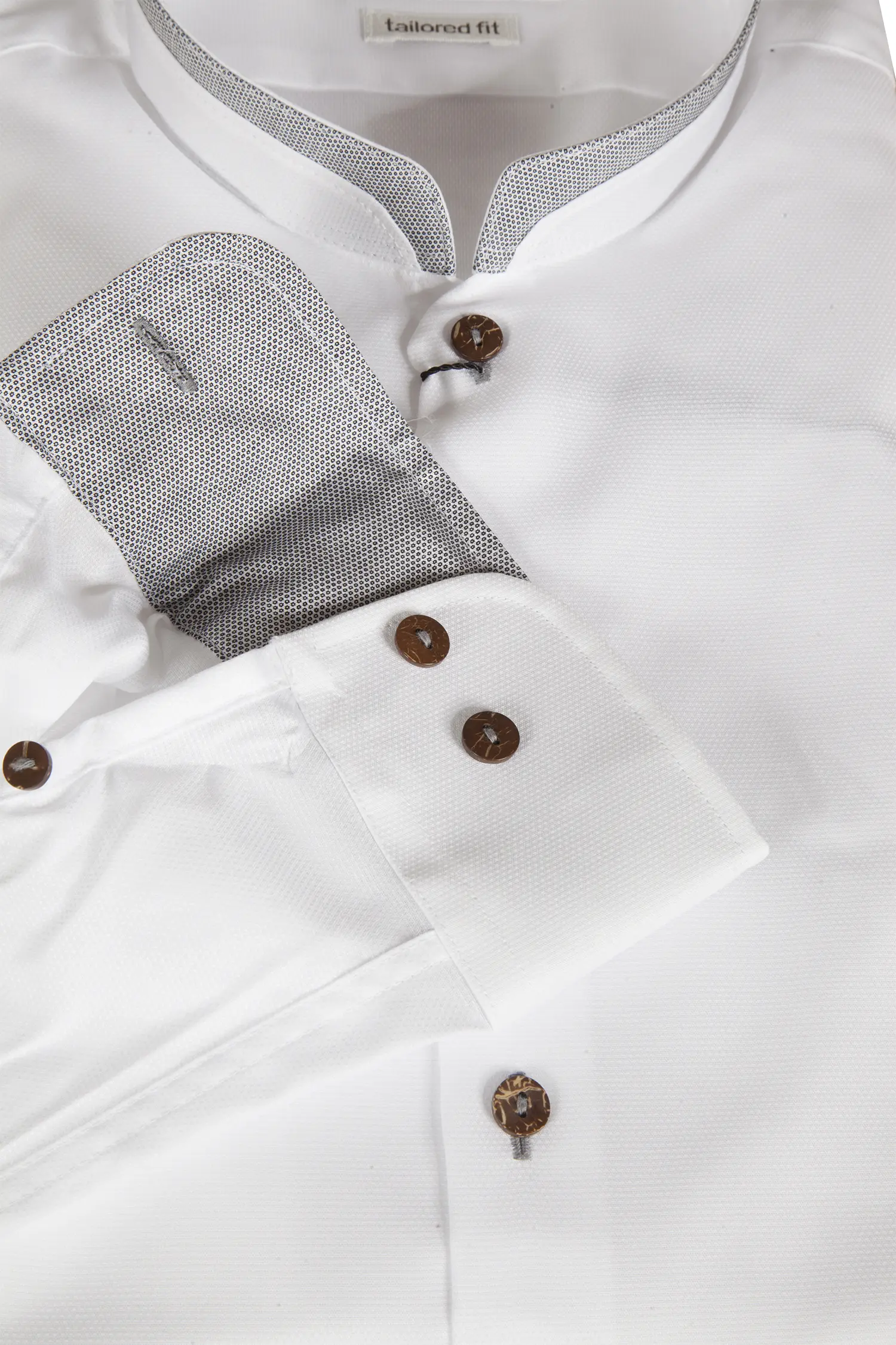 1508-0016-GR7-23-05-e7187 Trachtenhemd Simssee in weiß - Detail Ärmel