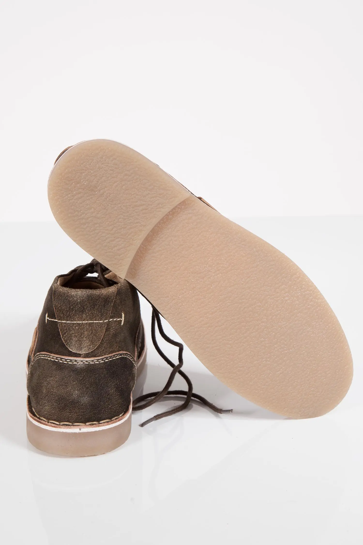 Herren Trachtenschuhe aus Leder in dunkelbraun sohle