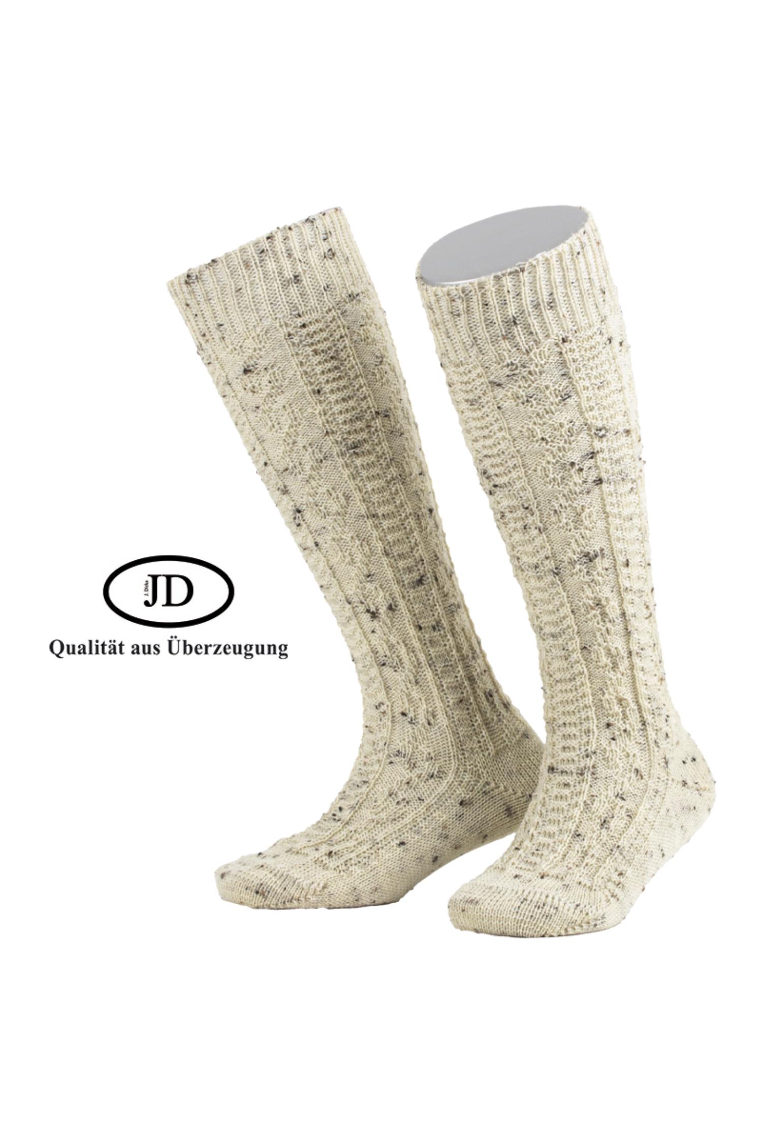 Lusana Trachtenkniestrumpf in Natur