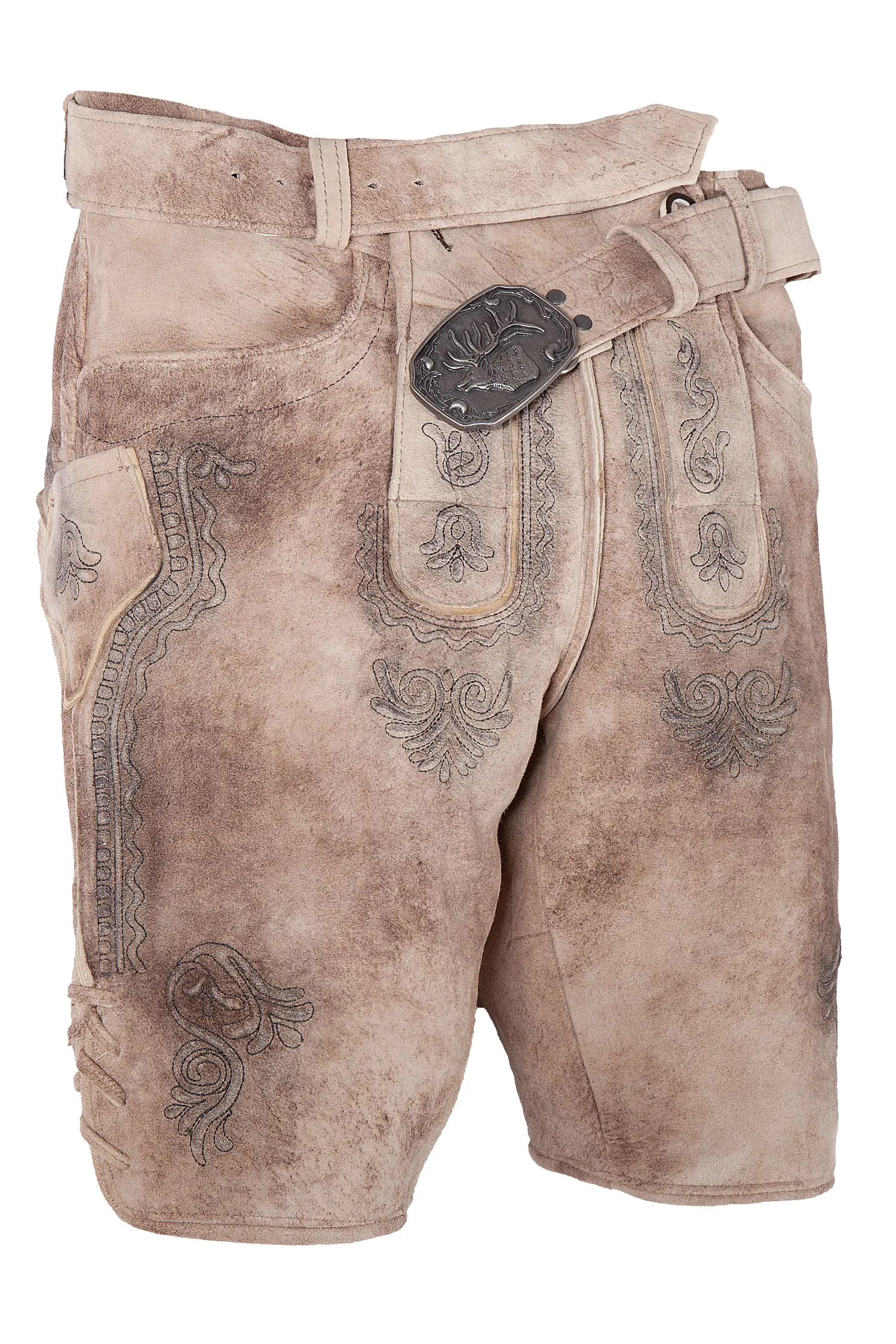 1613-1065-2AN-23-04e-5932a Fesche Lederhose Altmünster mit Gürtel