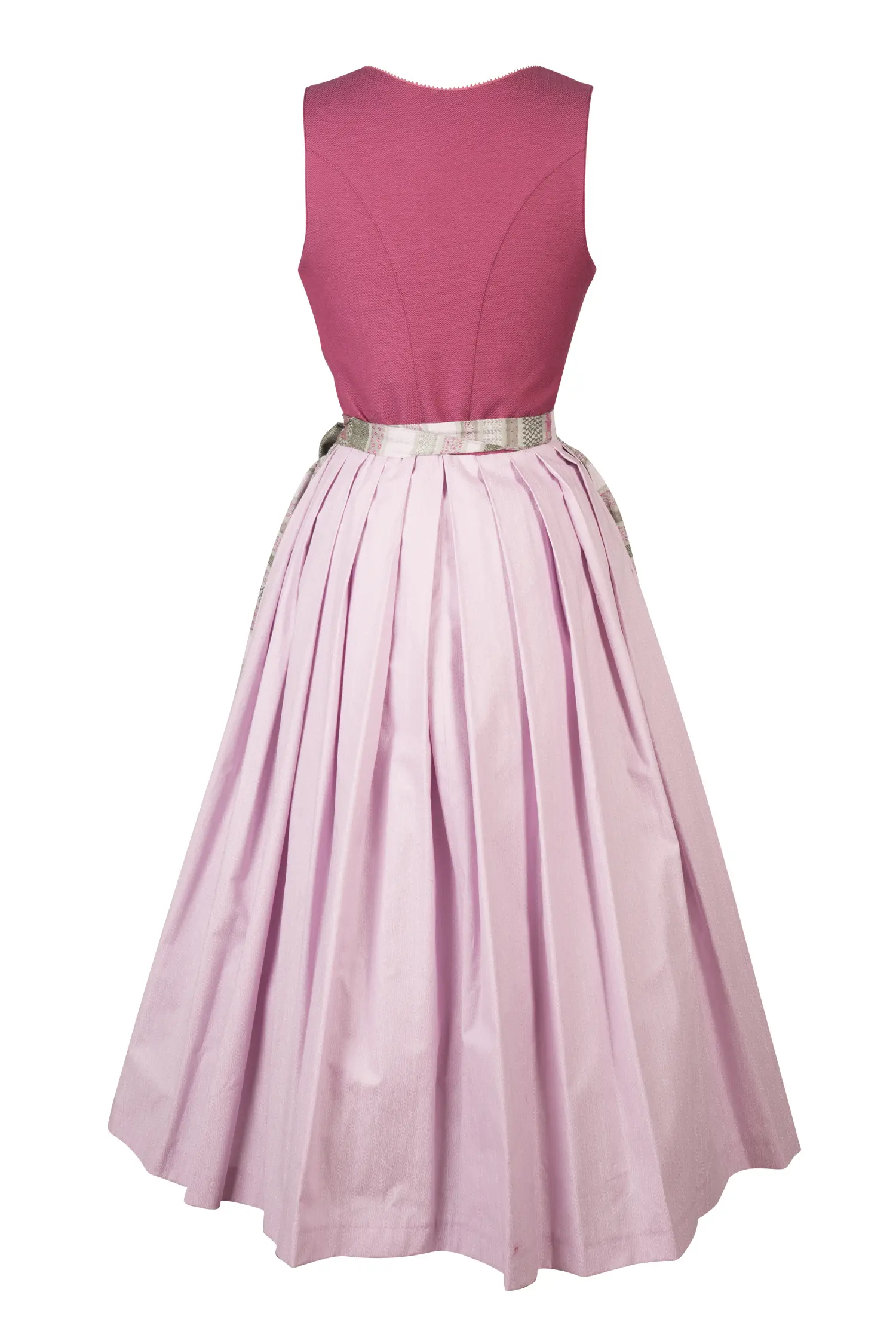 Dirndl Schliersee in Rot Rückansicht