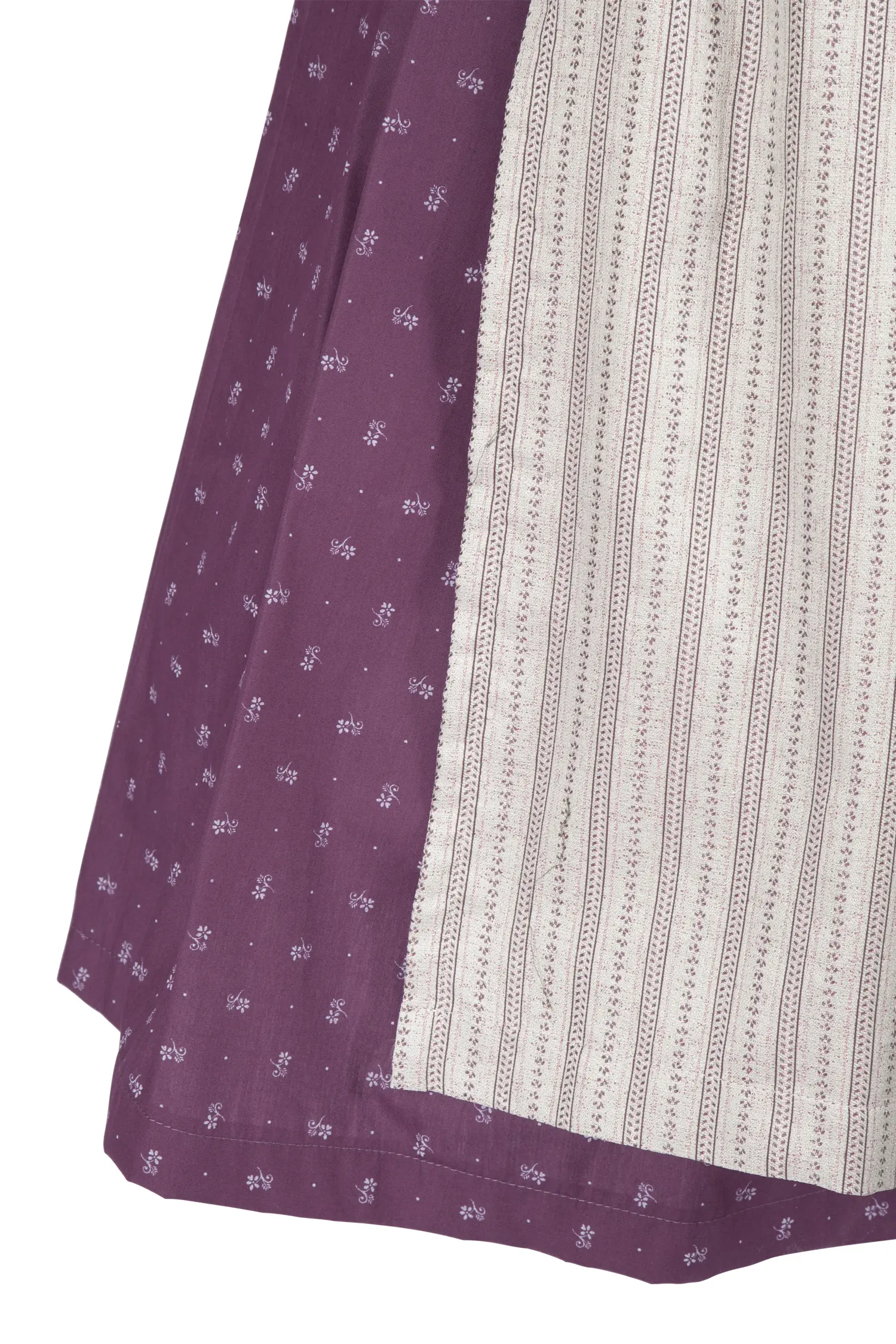 Limitiertes Dirndl in beere/creme - Detail Rock