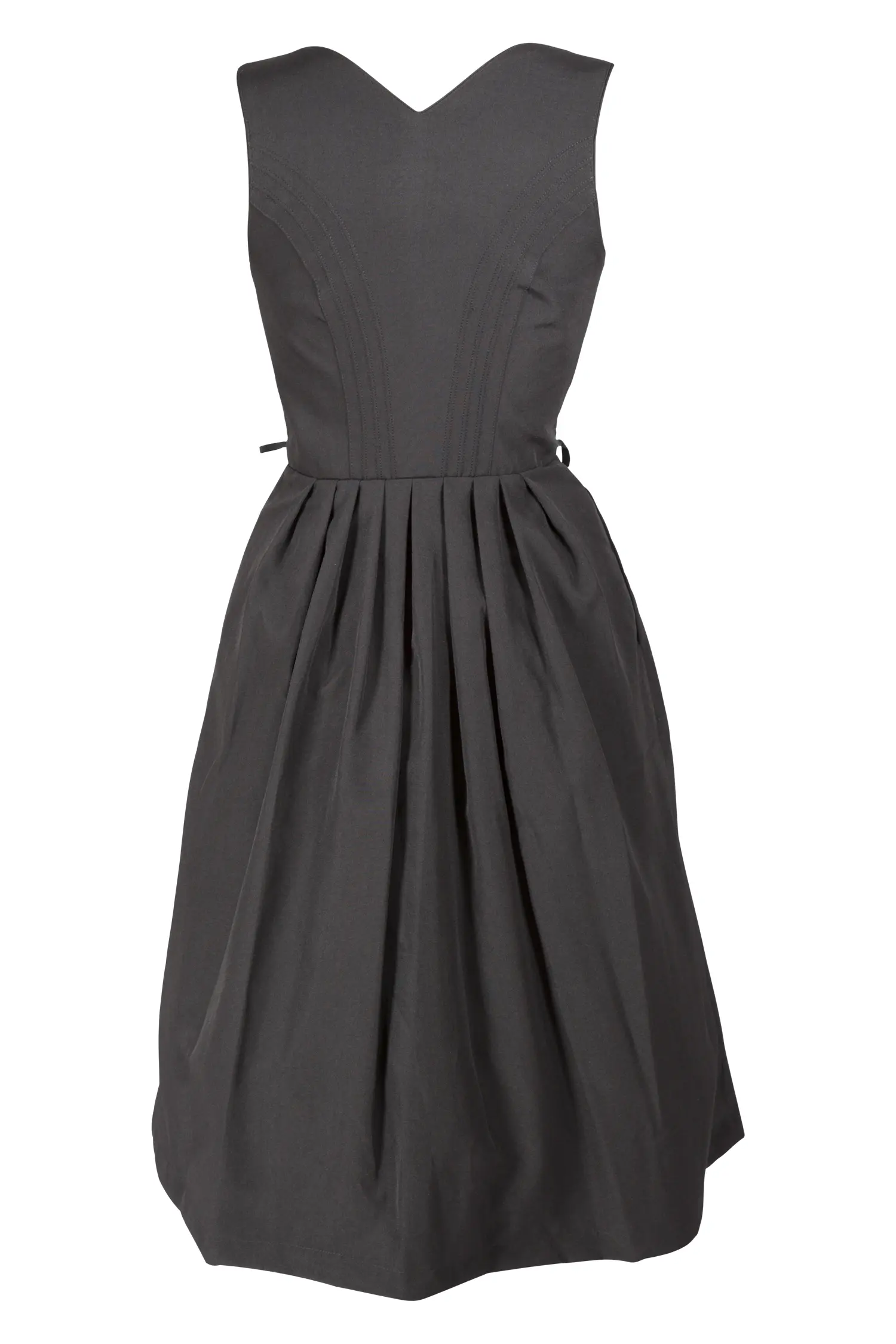 3092-0023-SW5-23-06-b0563 Gastrodirndl Adele in schwarz - Rückansicht