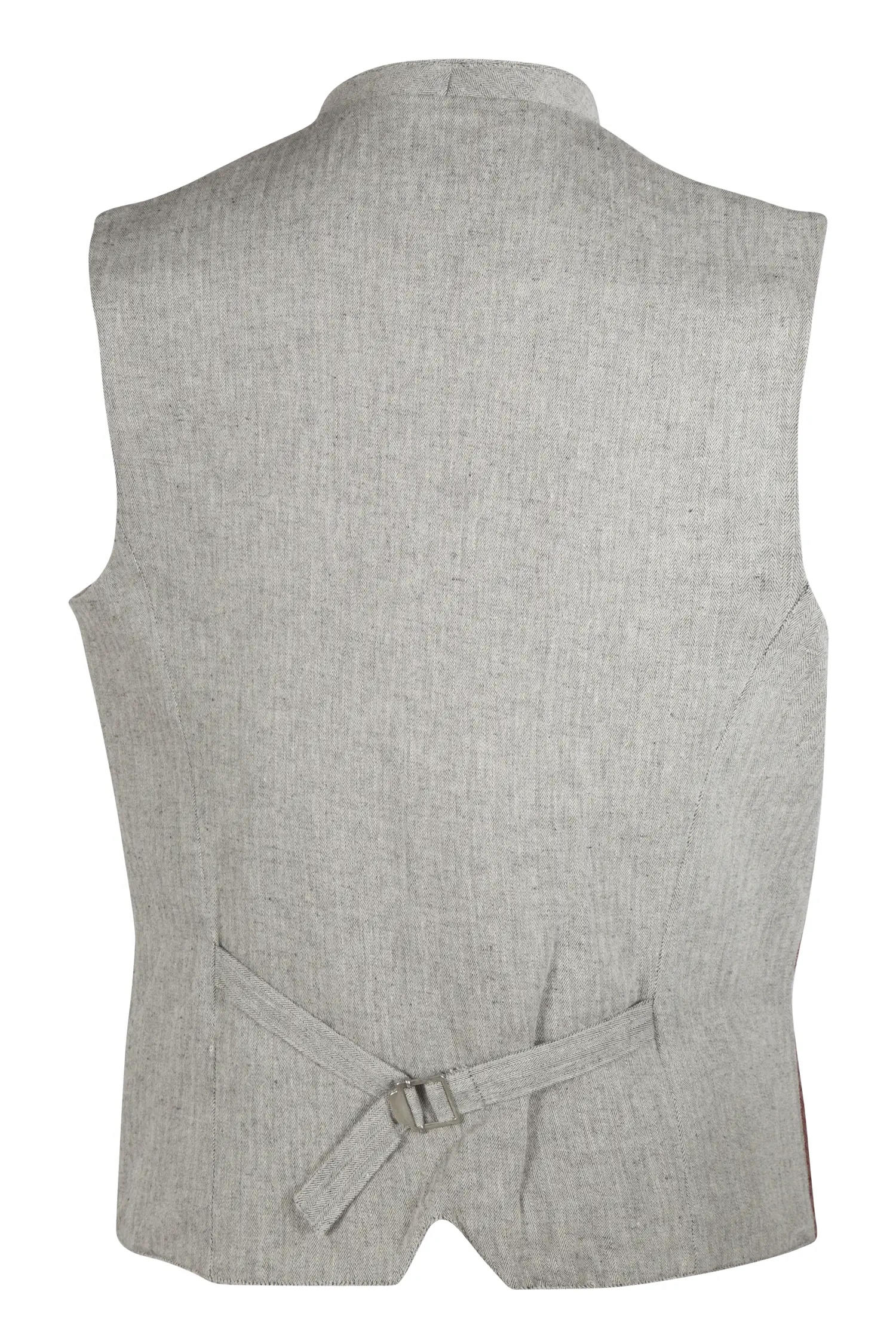 1345-0149-RT5-23-06-a0352 Trachtenweste Markus in ziegel / beige - Rückansicht