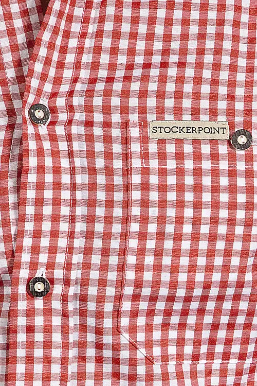 Trachtenhemd rot weiß kariert stockerpoint 5