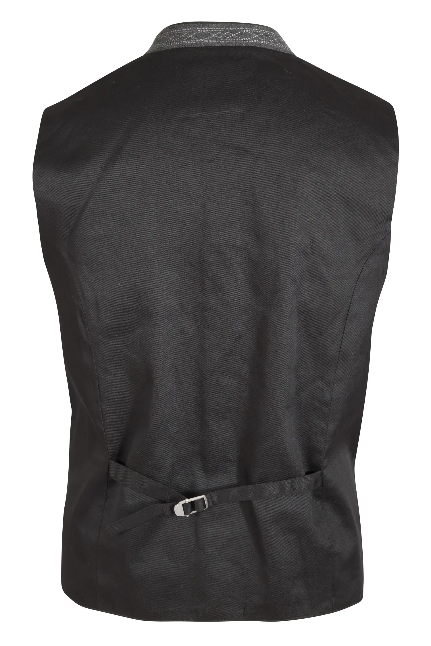 Trachtenweste Sirius in anthrazit - Rückansicht